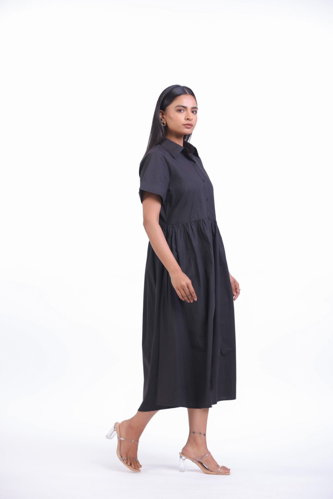 Women’s Black Cotton Dress