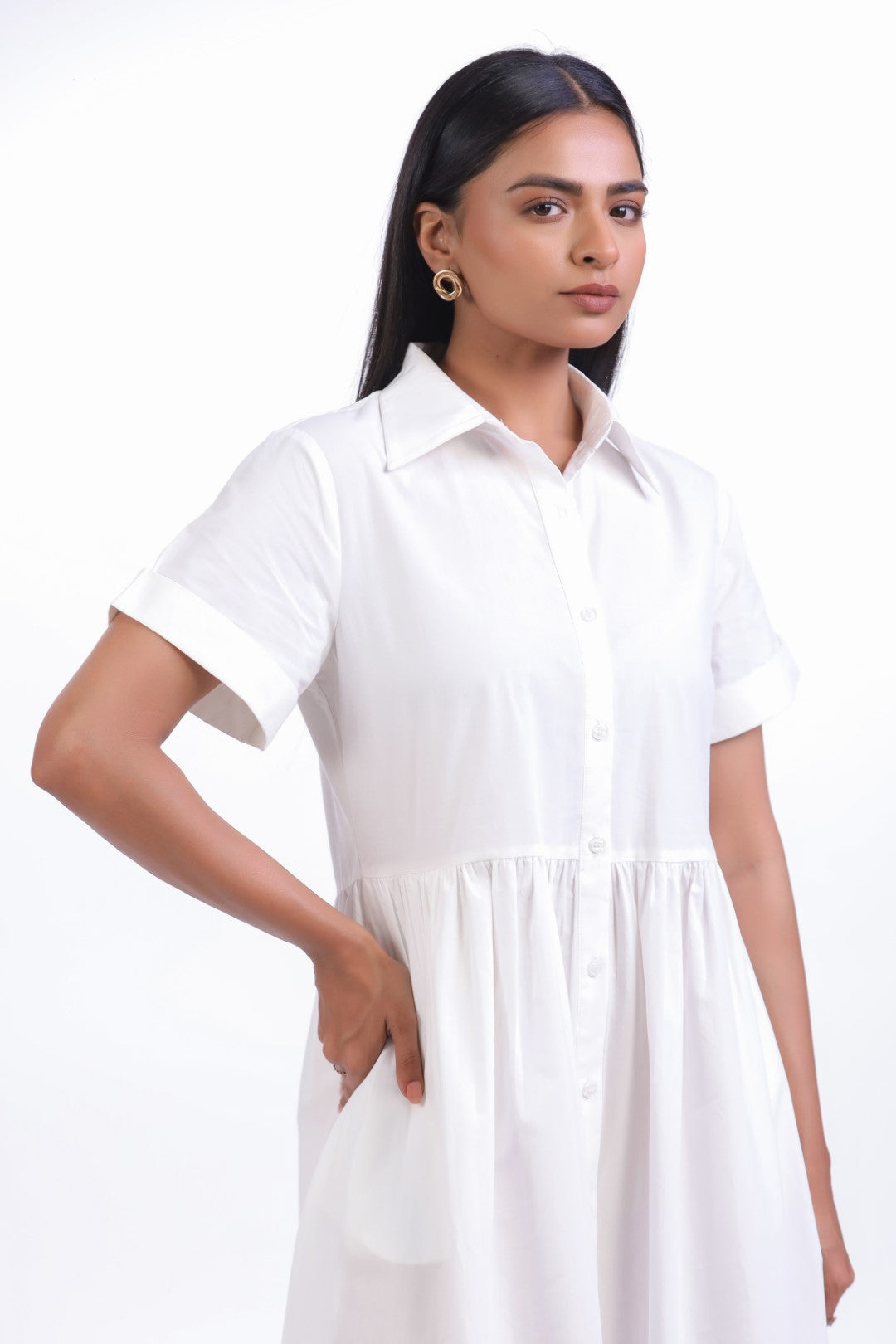 Women’s White Cotton Dress