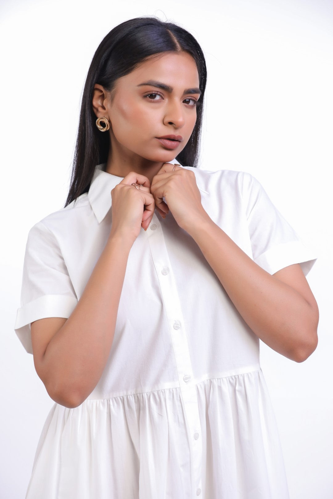 Women’s White Cotton Dress
