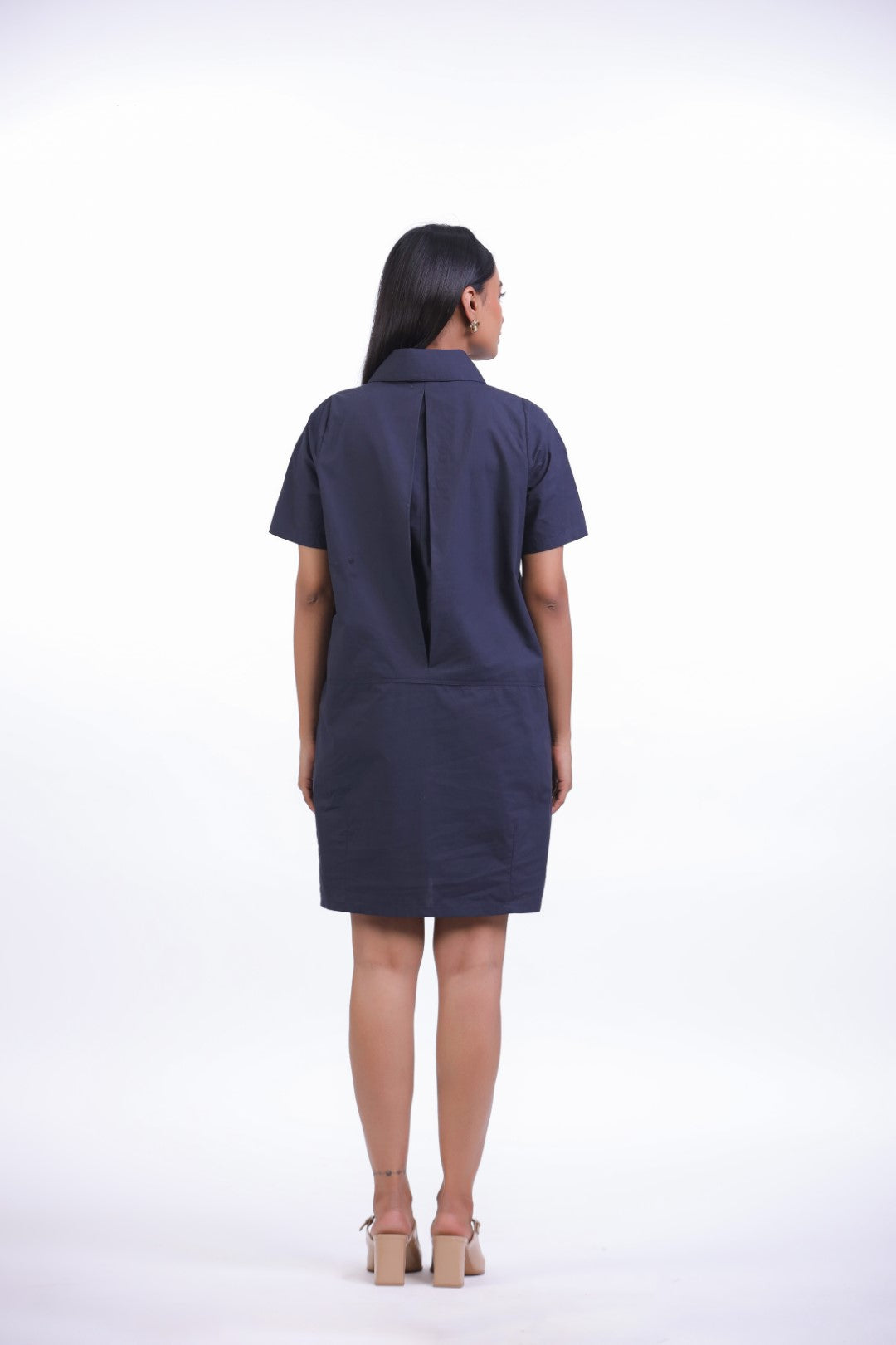 Women’s Navy Blue Cotton Dress