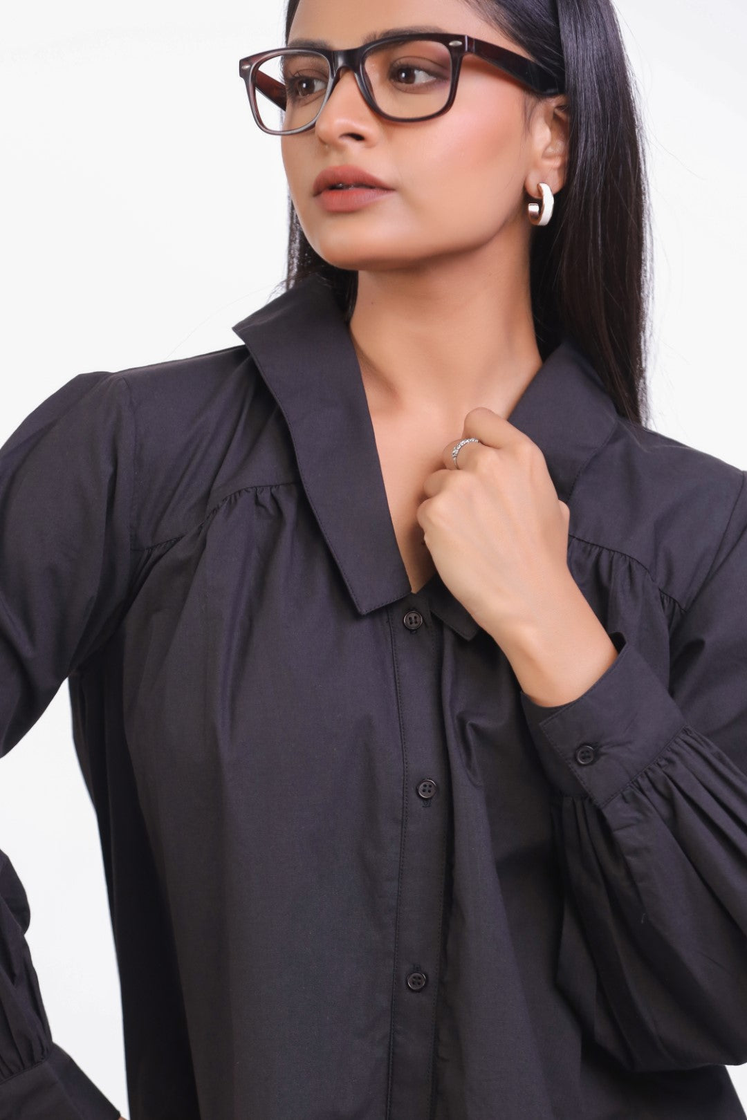 Women’s Black Cotton Dress