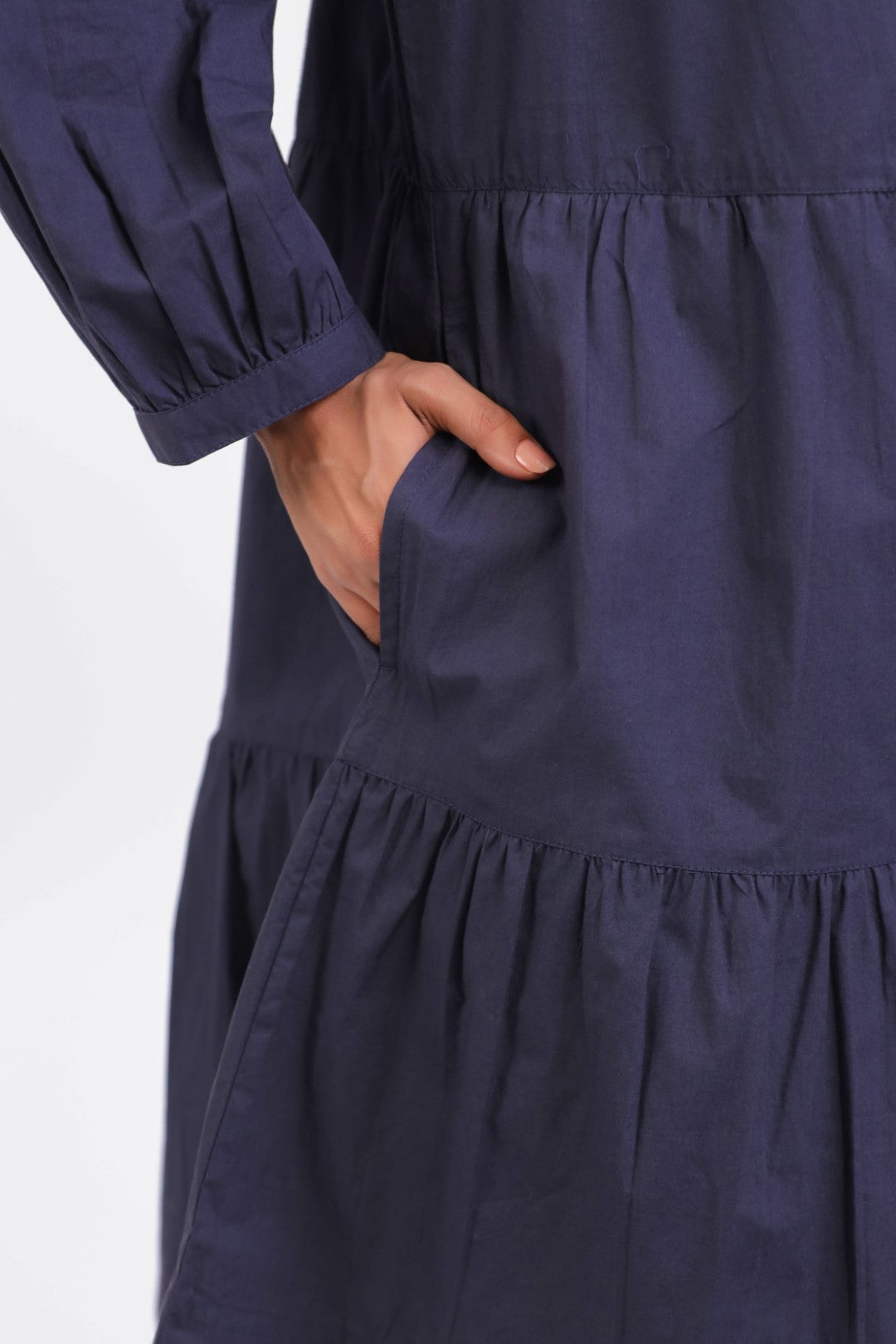 Women’s Navy Blue Cotton Dress