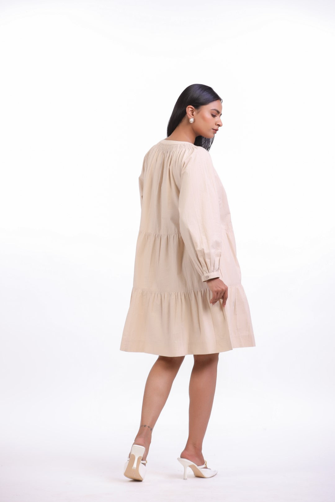 Women’s Beige Cotton Dress