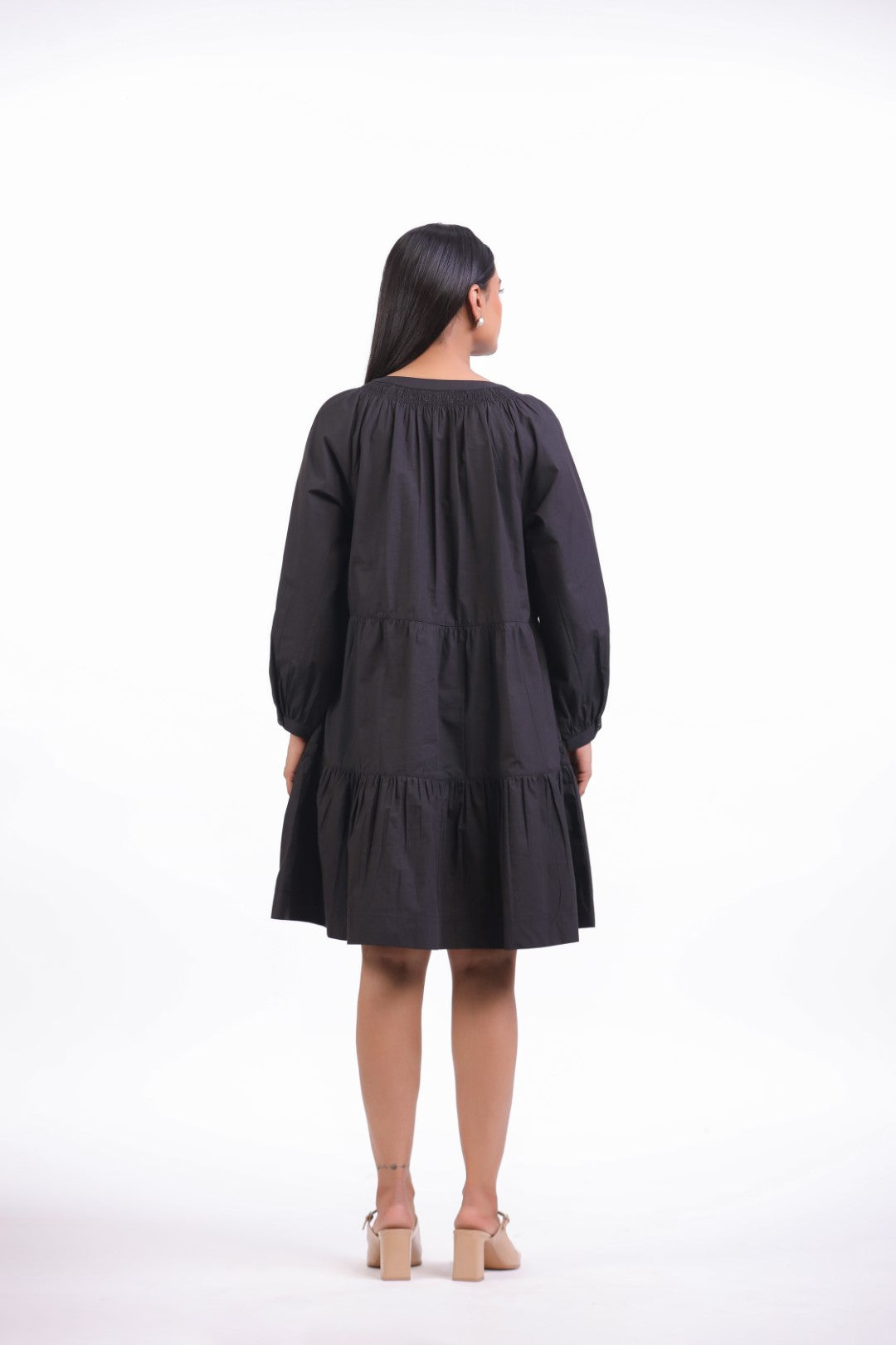 Women’s Black Cotton Dress