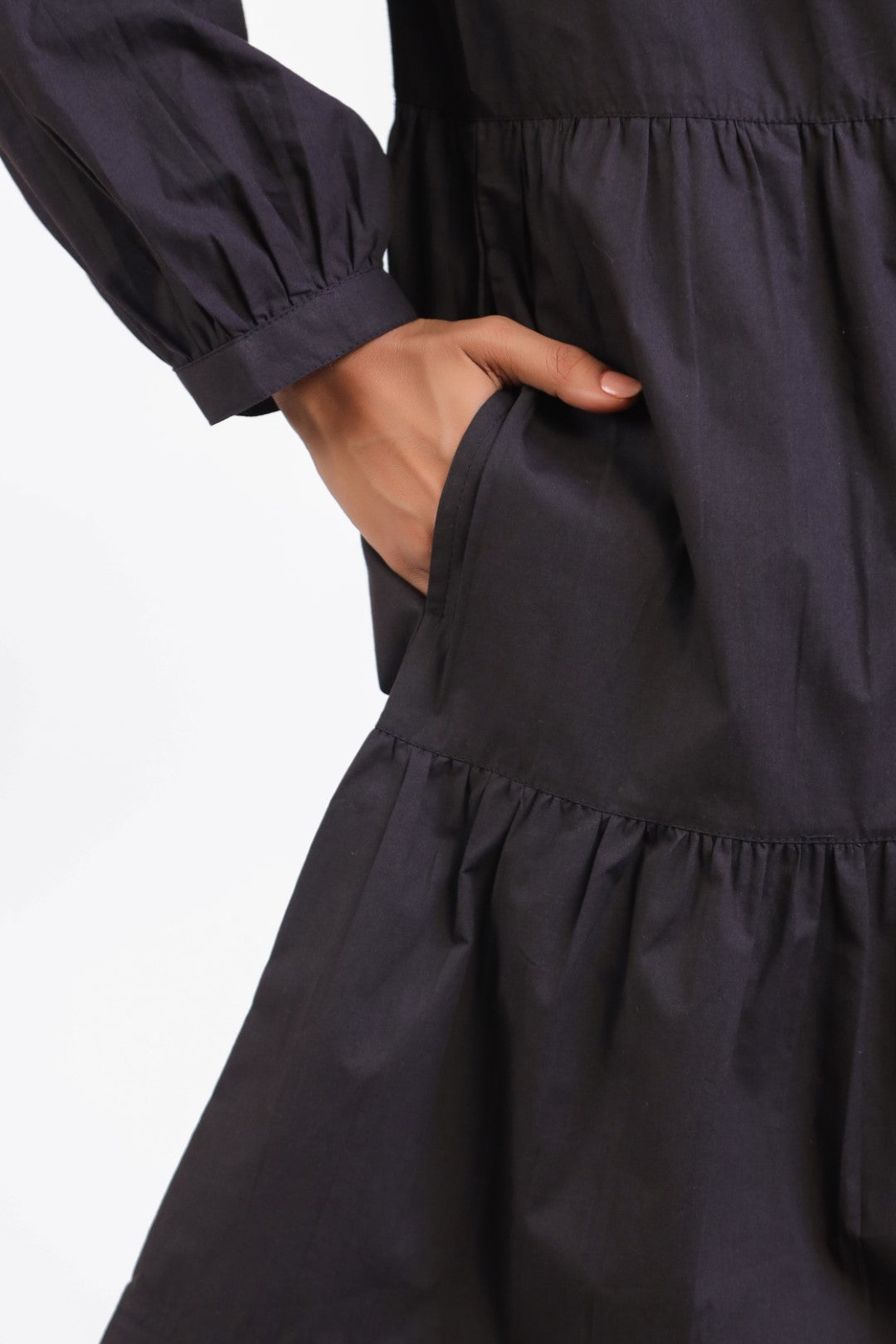 Women’s Black Cotton Dress