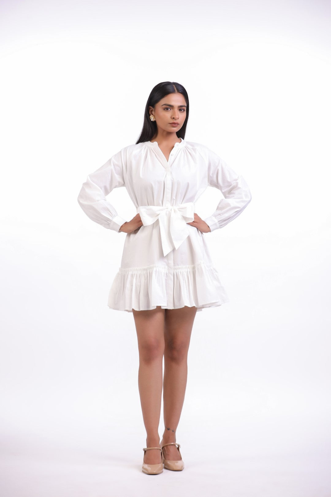 Women’s White Cotton Dress