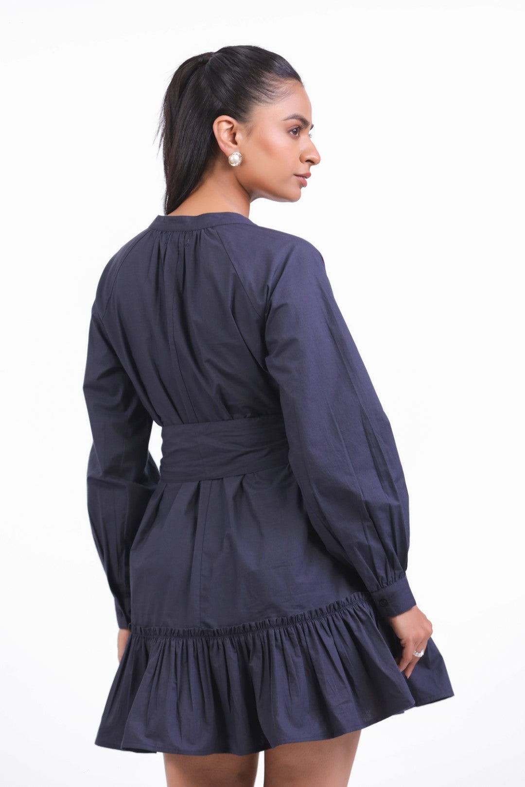 Women’s Navy Blue Cotton Dress