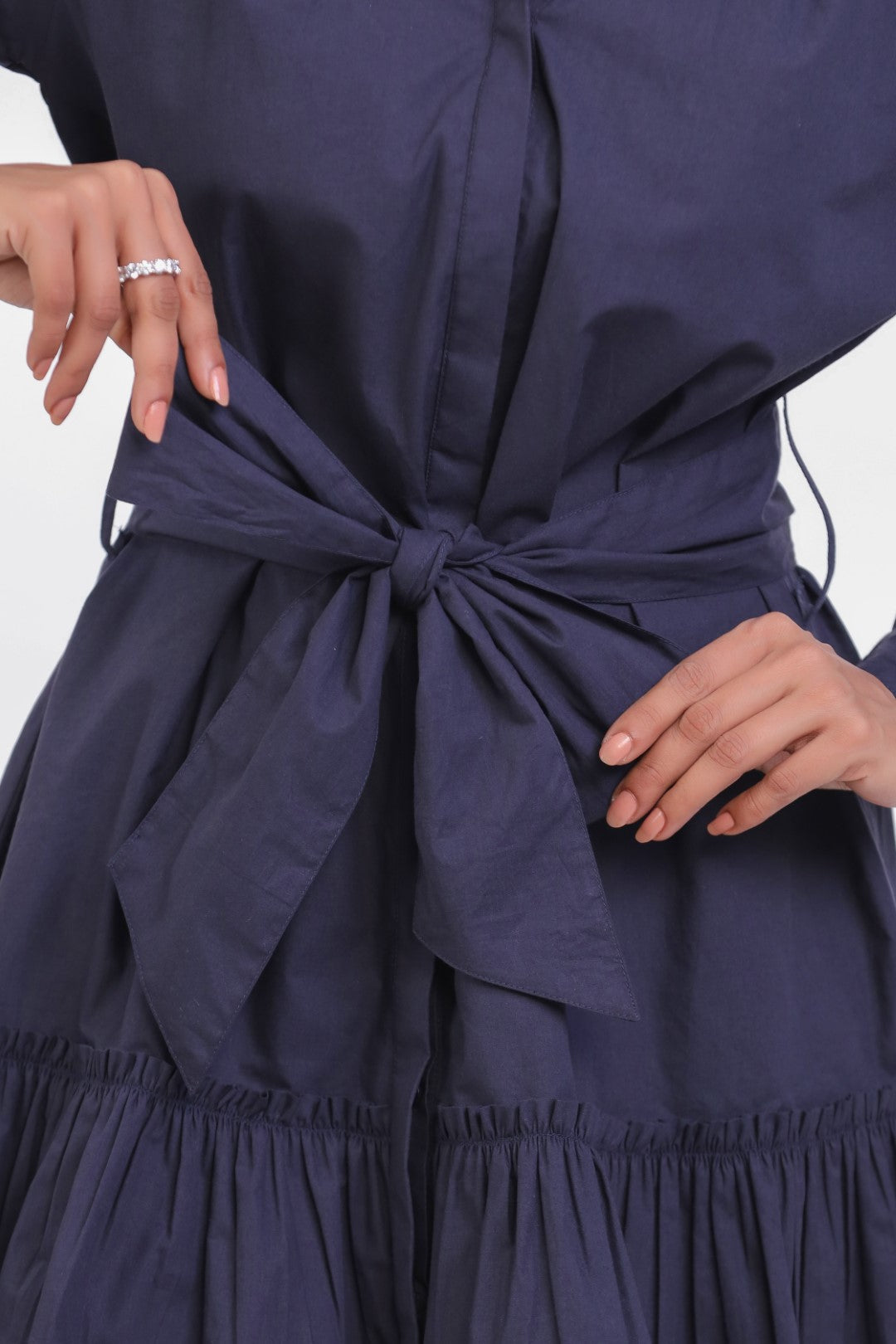 Women’s Navy Blue Cotton Dress
