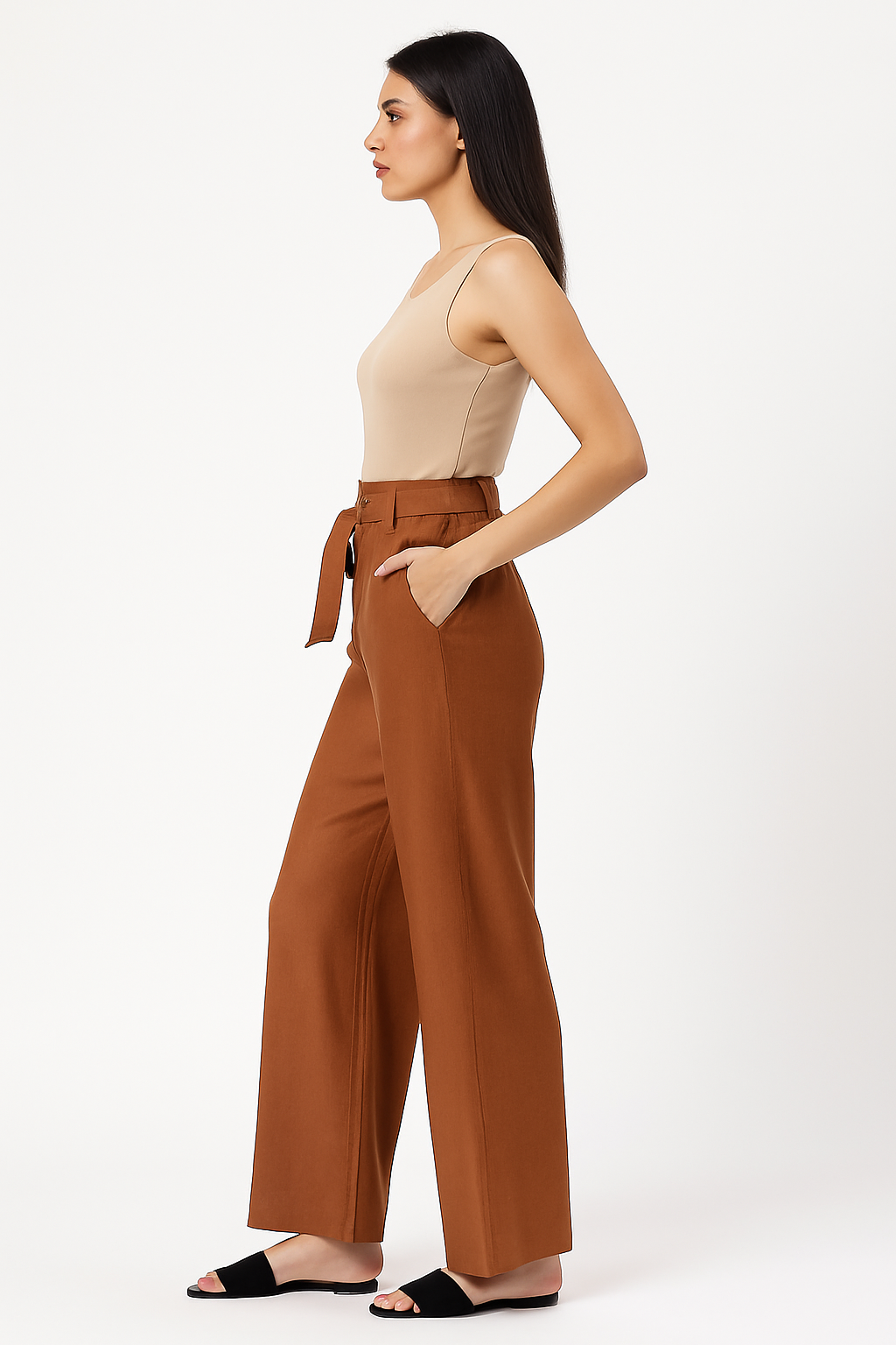 Women’s Rust Cotton Trouser
