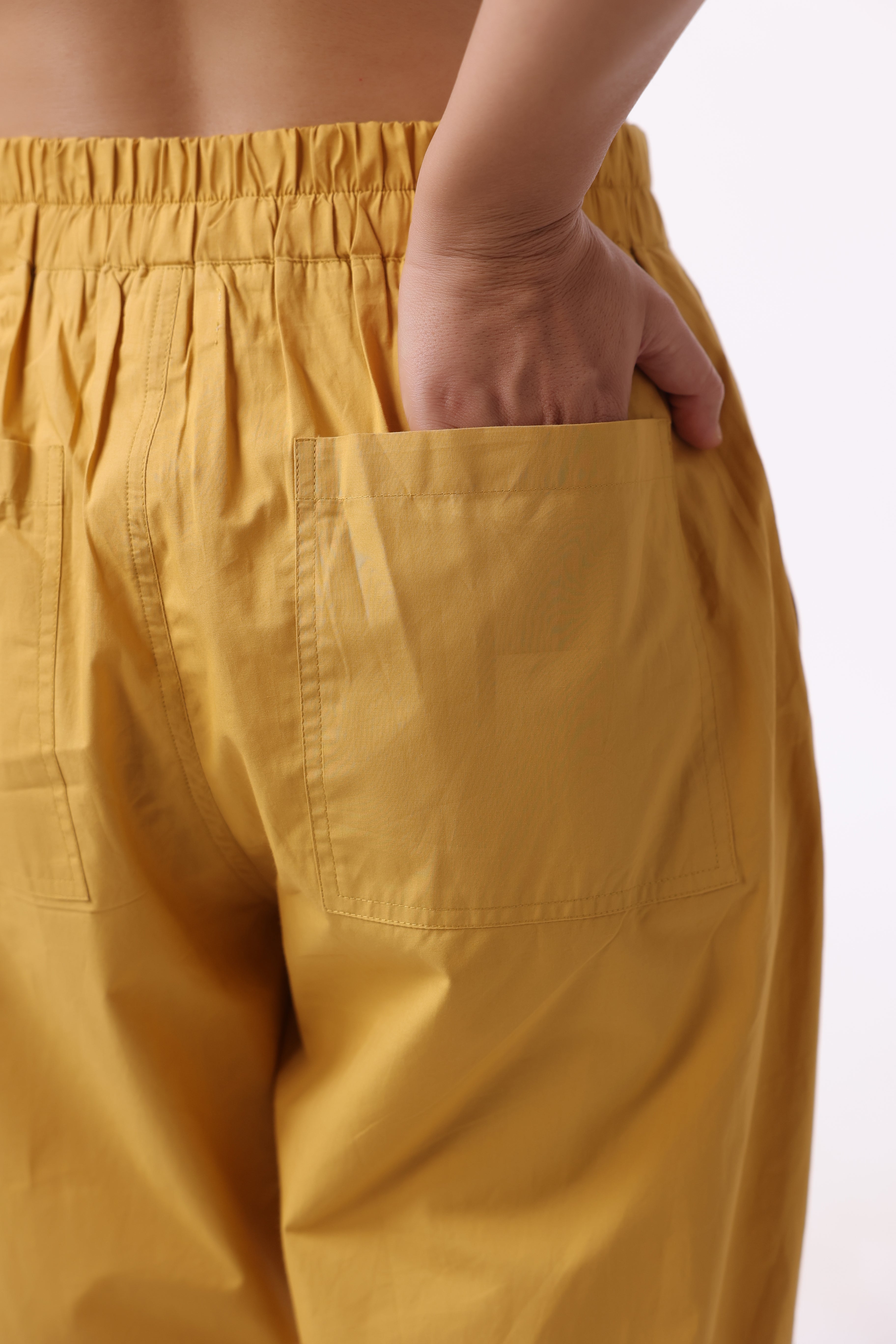 Women’s Yellow Cotton Trouser
