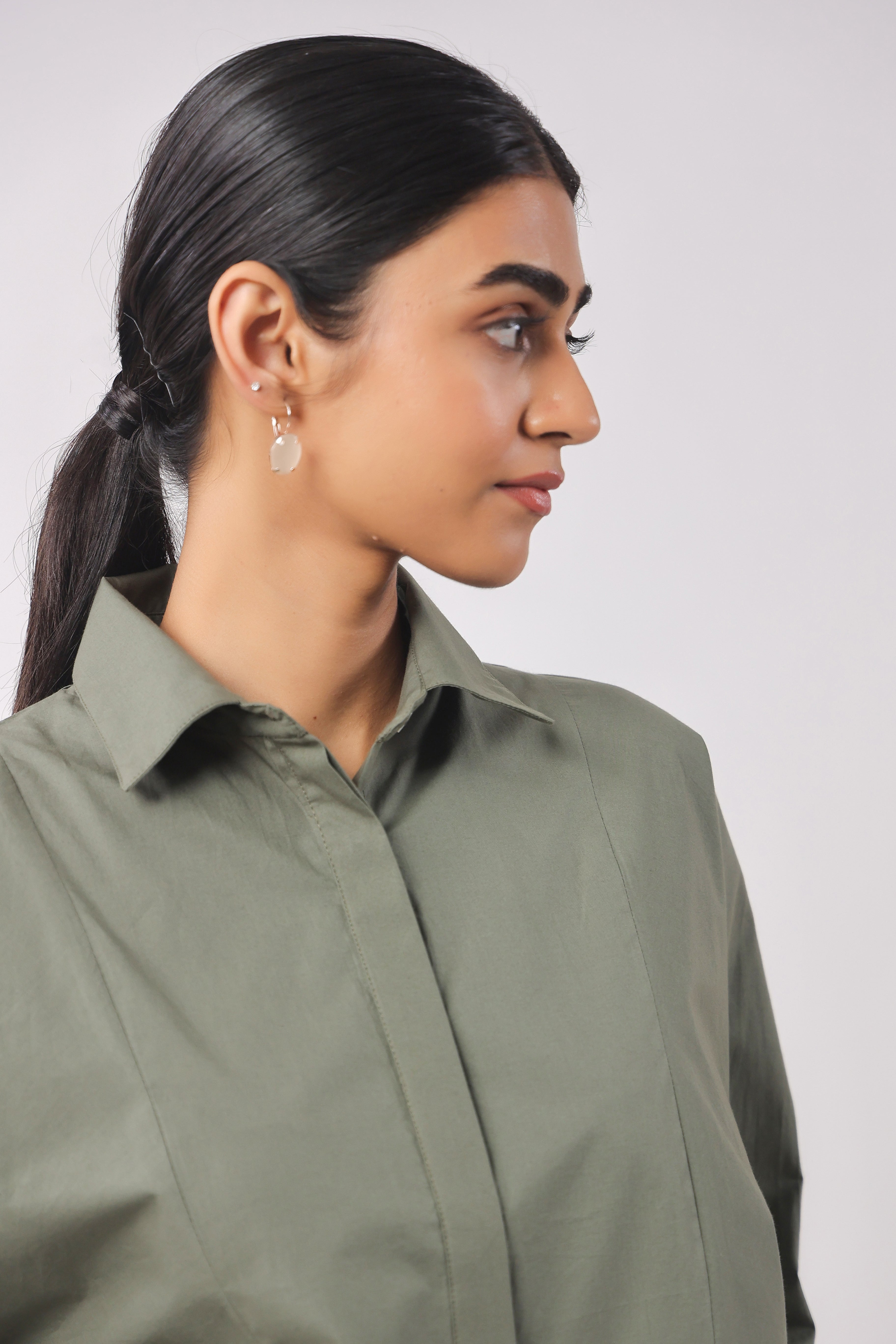 Women’s Green Cotton Top with Green Shorts Co-Ord Set