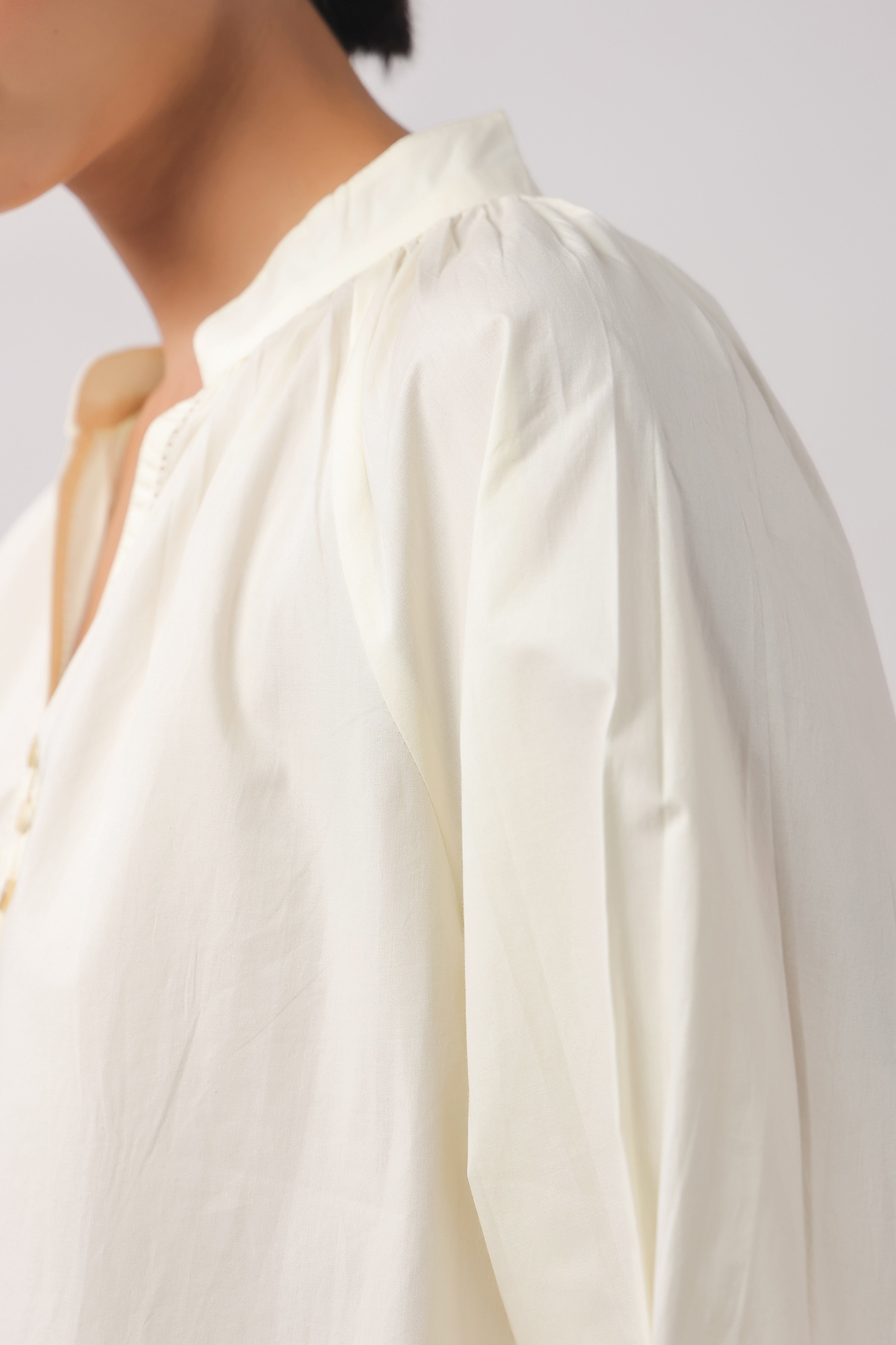 Women’s Beige Cotton Poplin Co-Ord Set