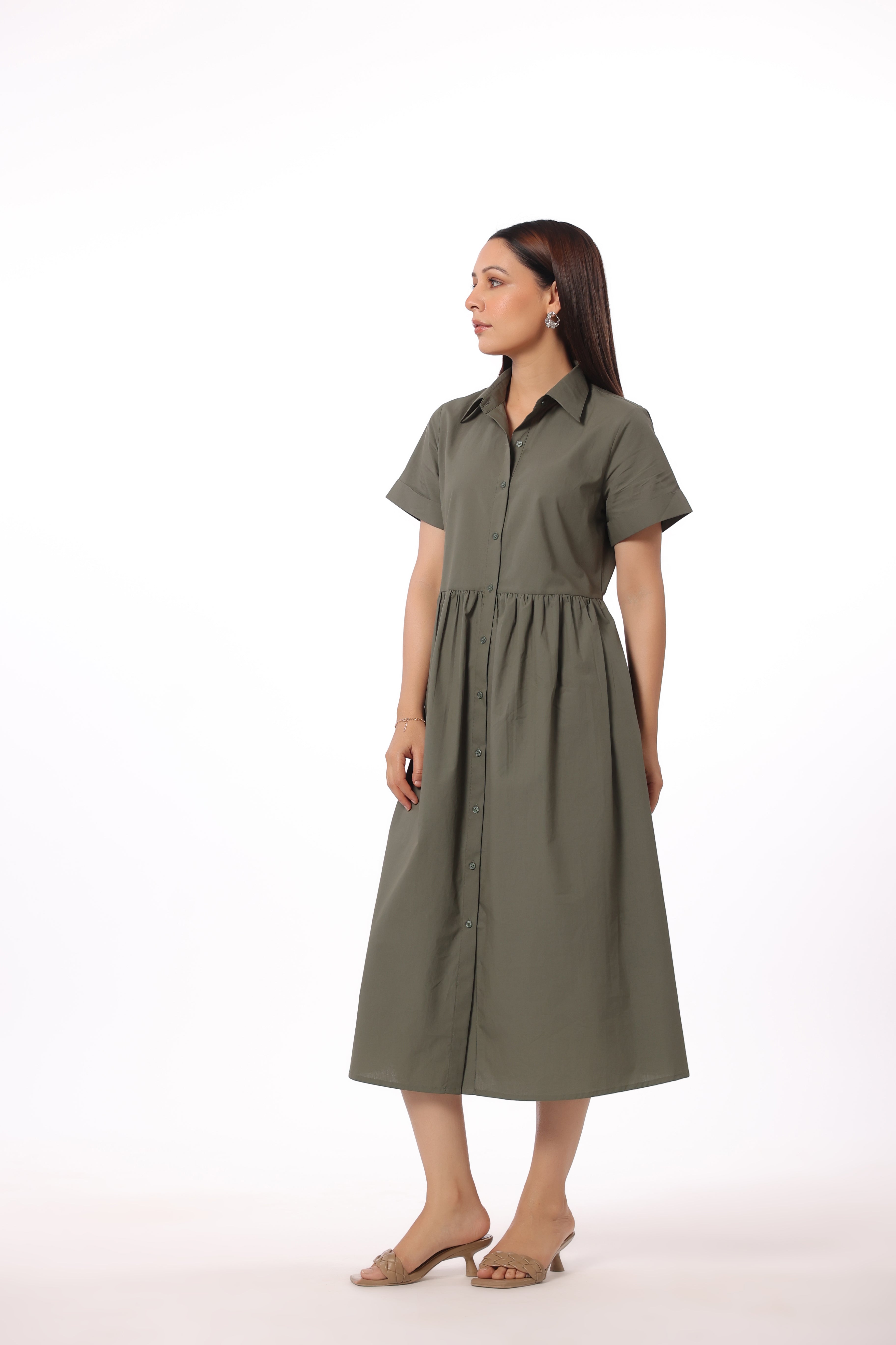 Women’s Green Cotton Dress