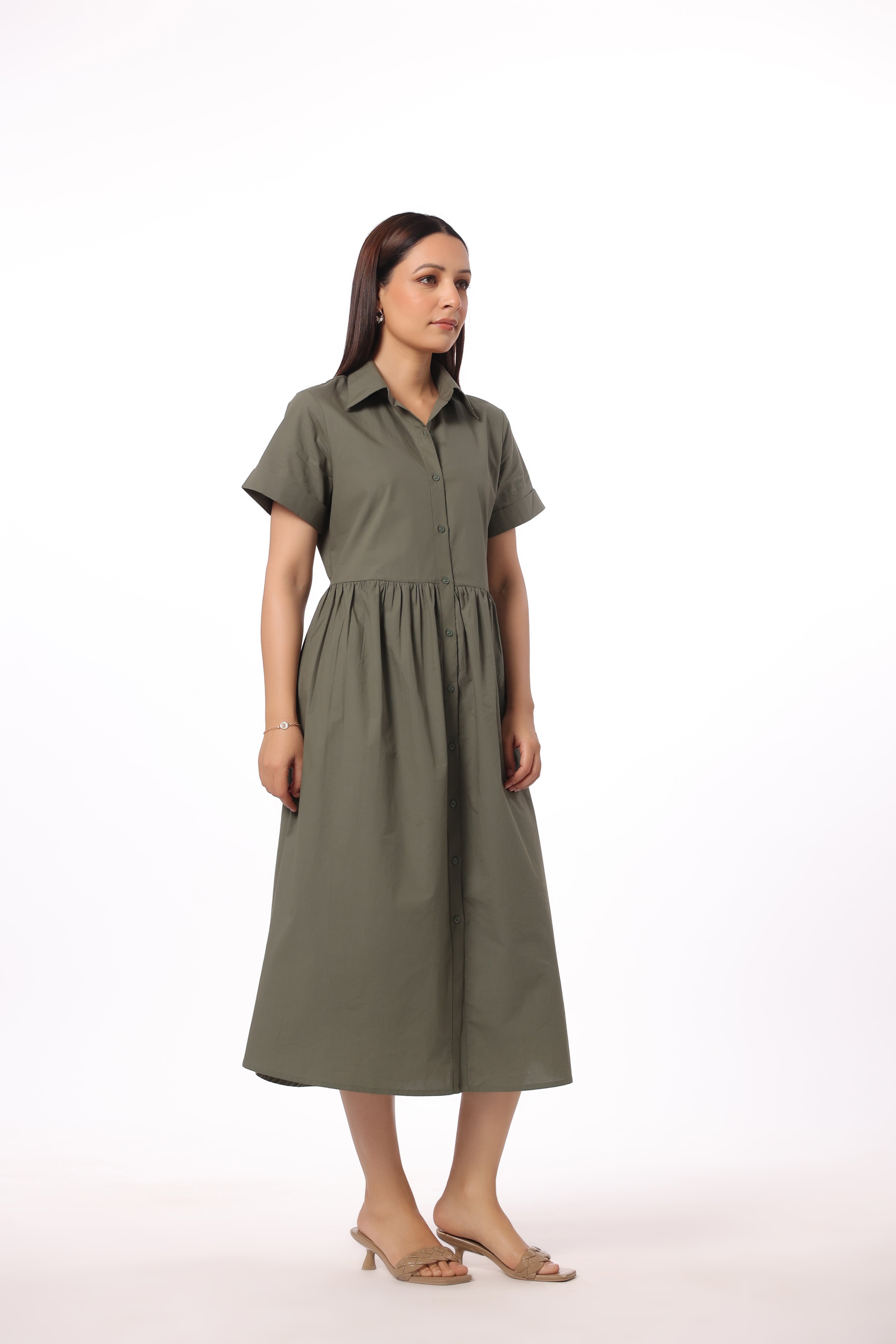 Women’s Green Cotton Dress