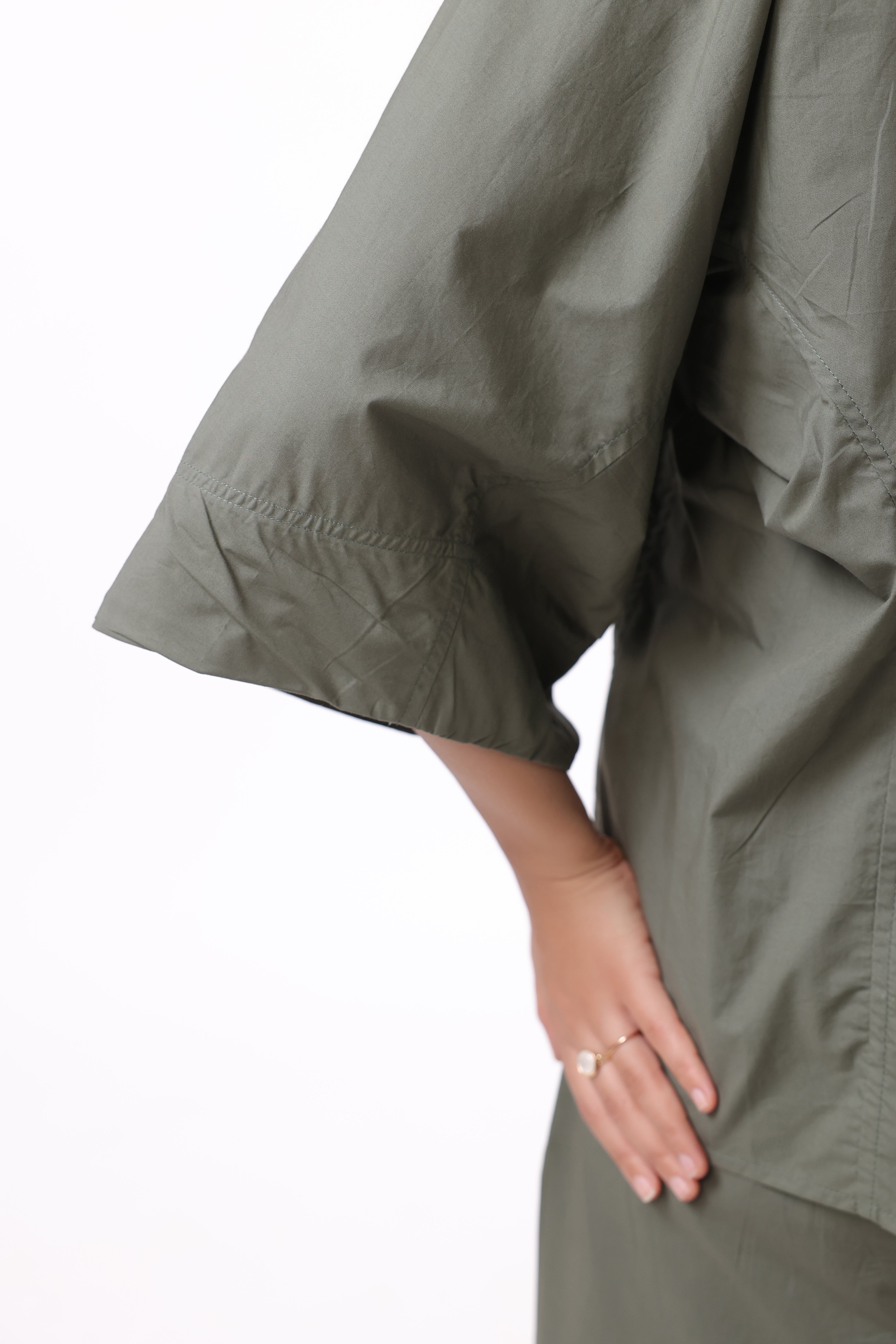 MUUN Women Green Solid Cotton Top & Pant Co-Ord Set