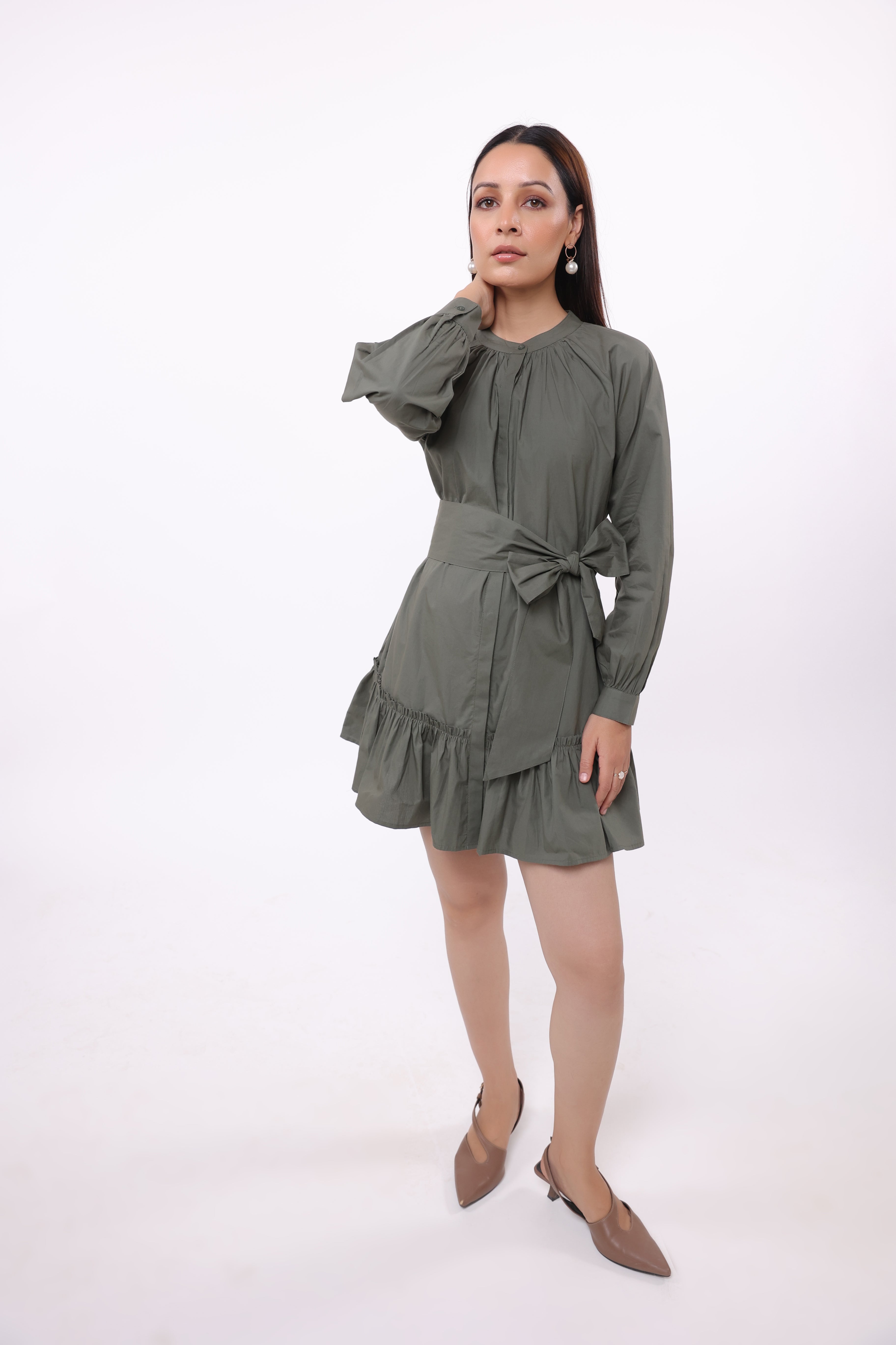 Women’s Green Cotton Dress