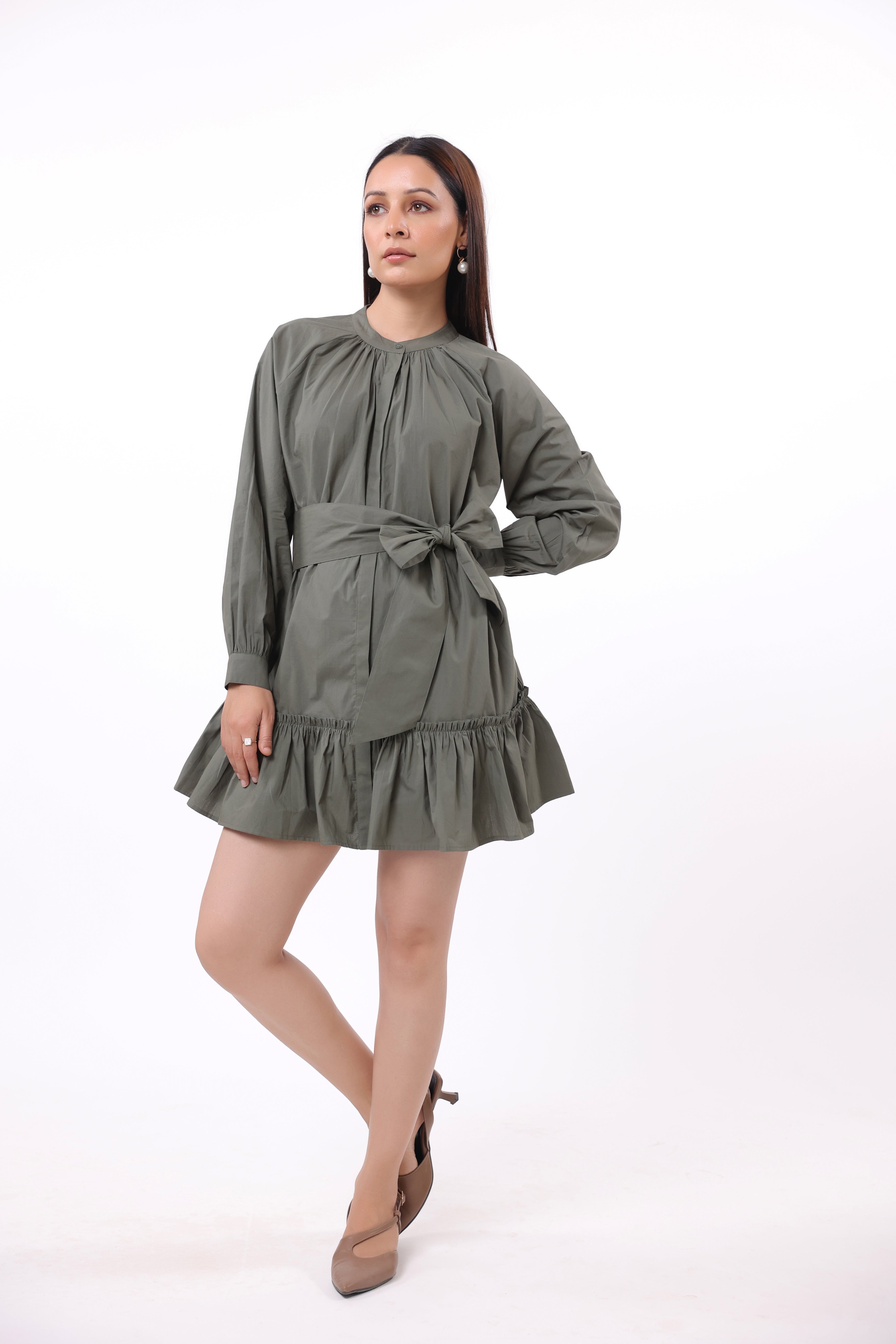 Women’s Green Cotton Dress
