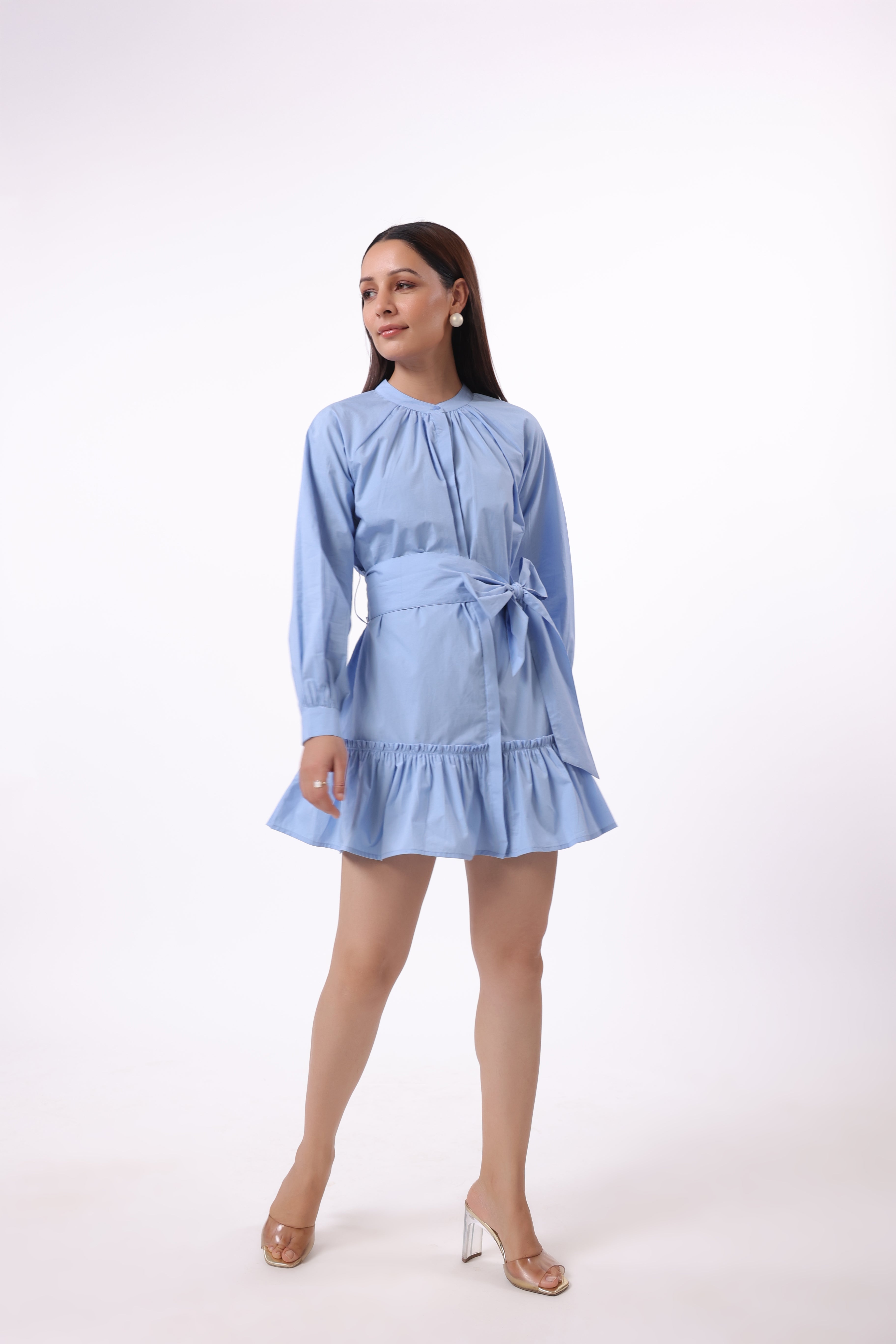 Women’s Blue Cotton Dress