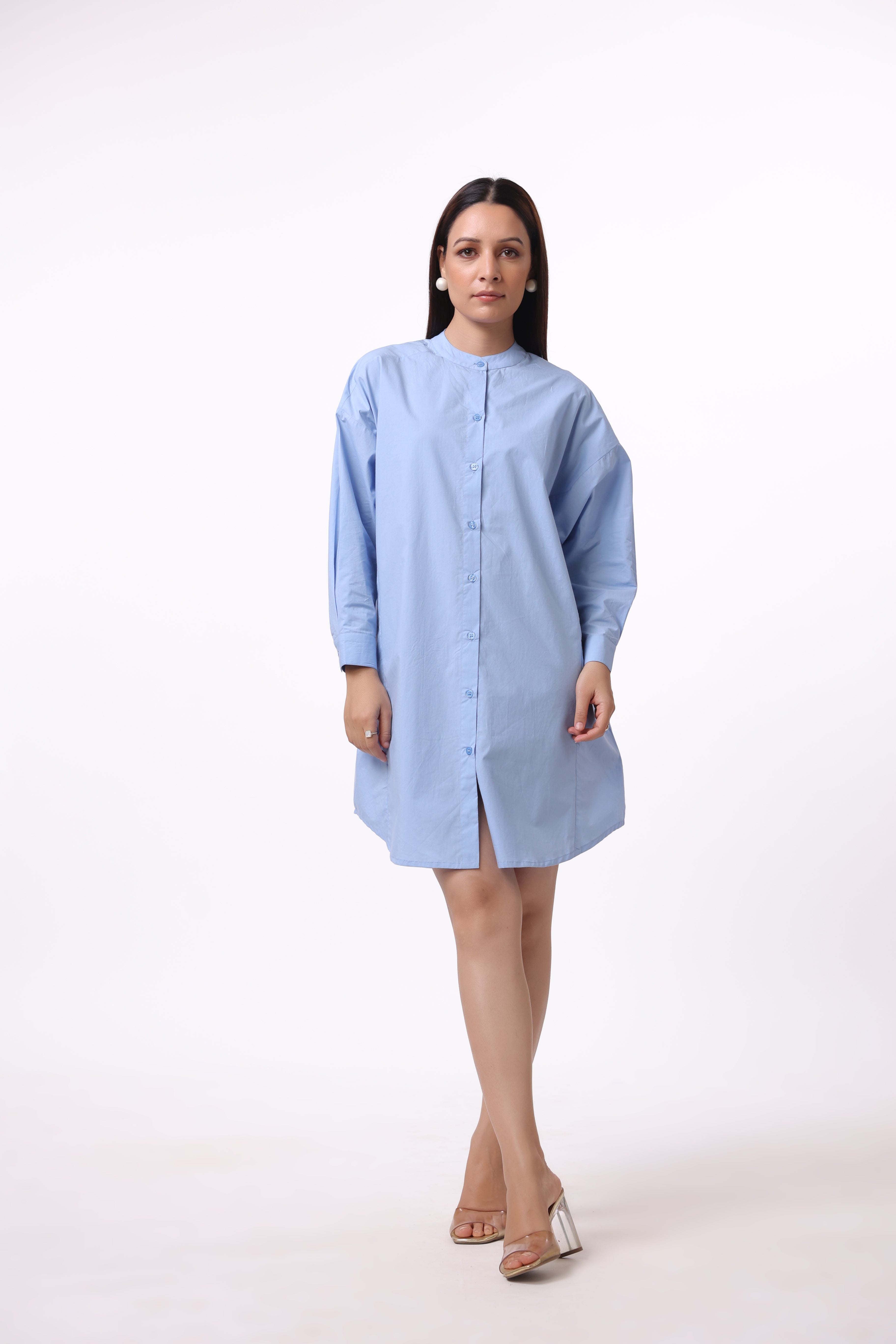 Women’s Blue Cotton Dress