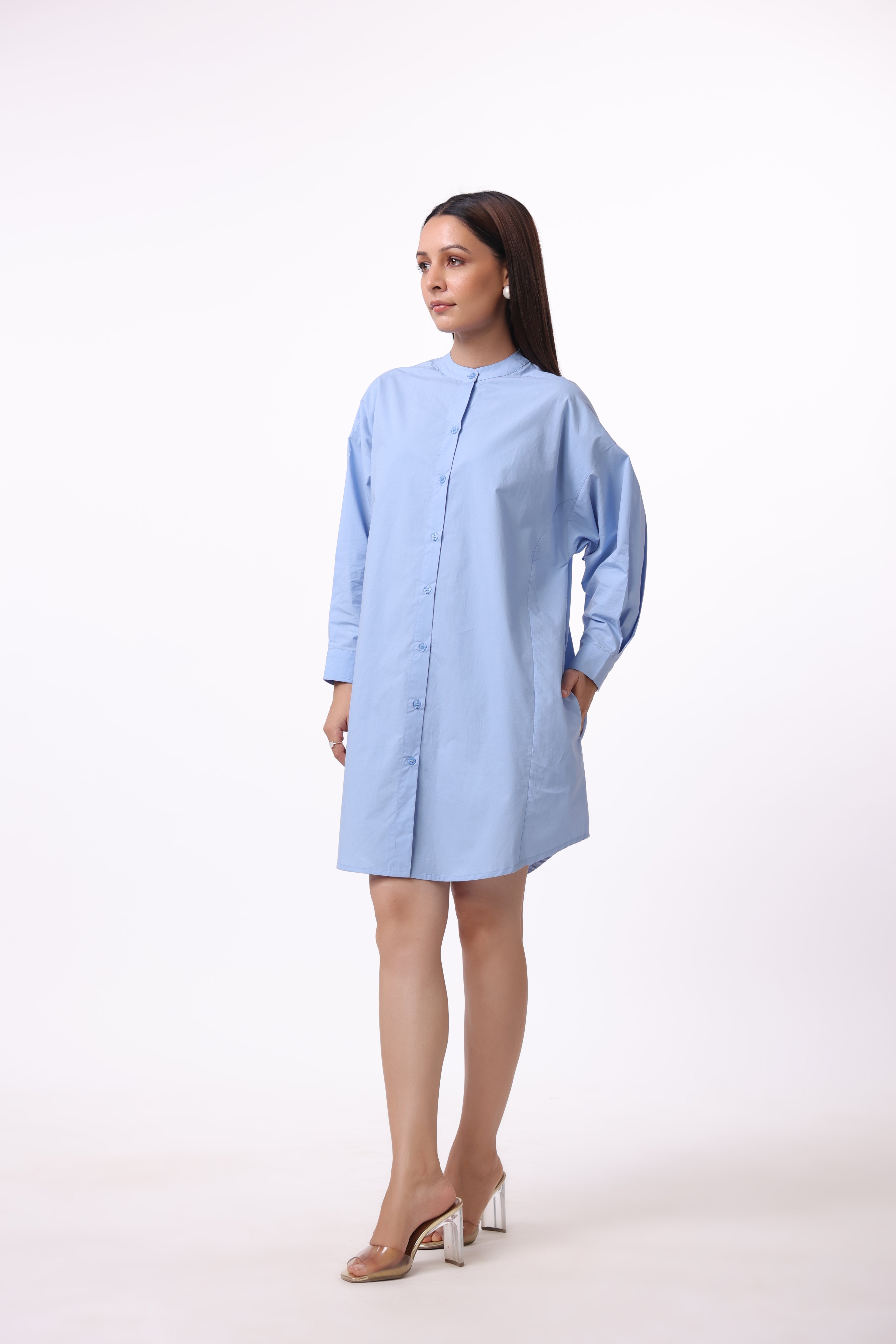 Women’s Blue Cotton Dress