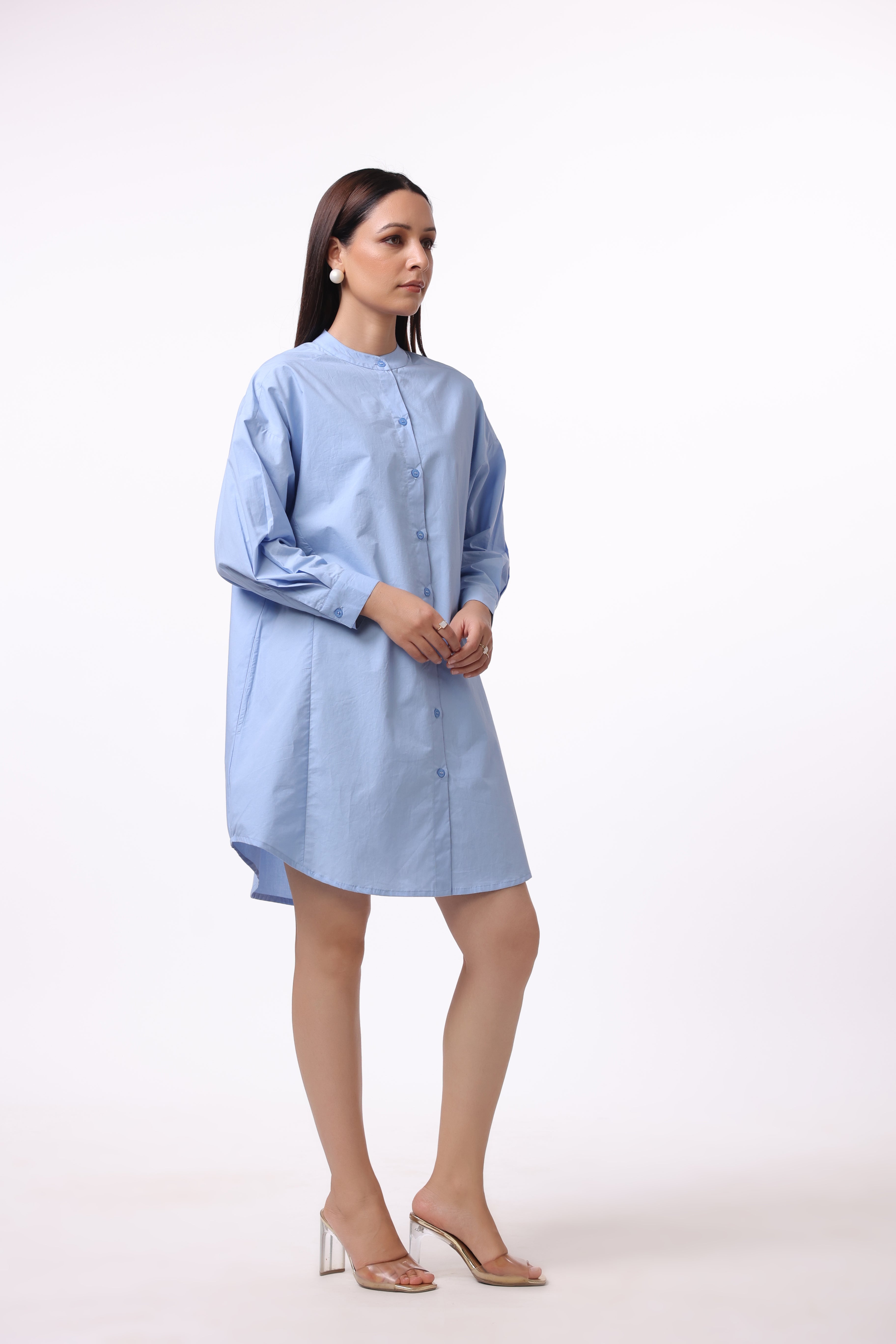 Women’s Blue Cotton Dress