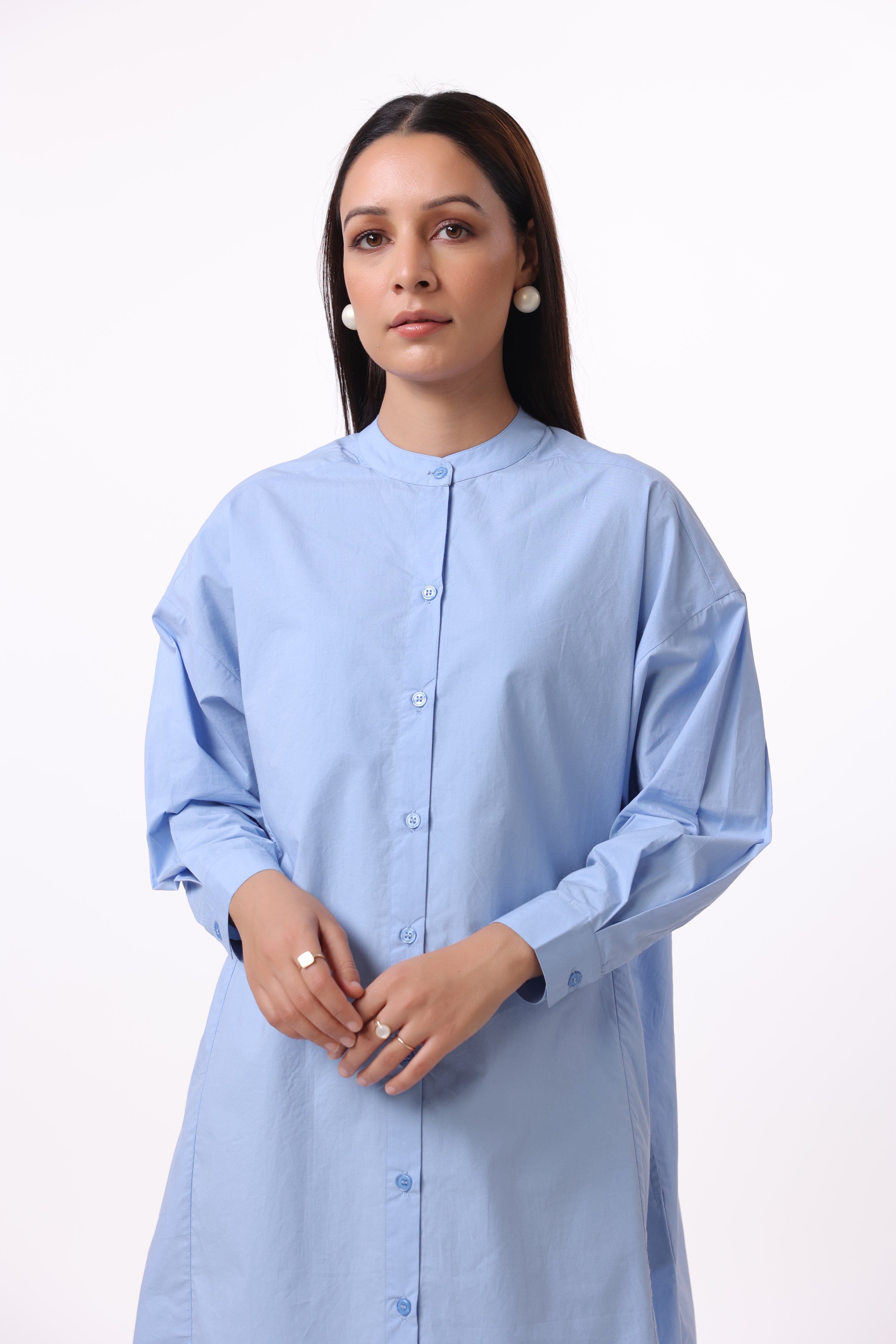 Women’s Blue Cotton Dress