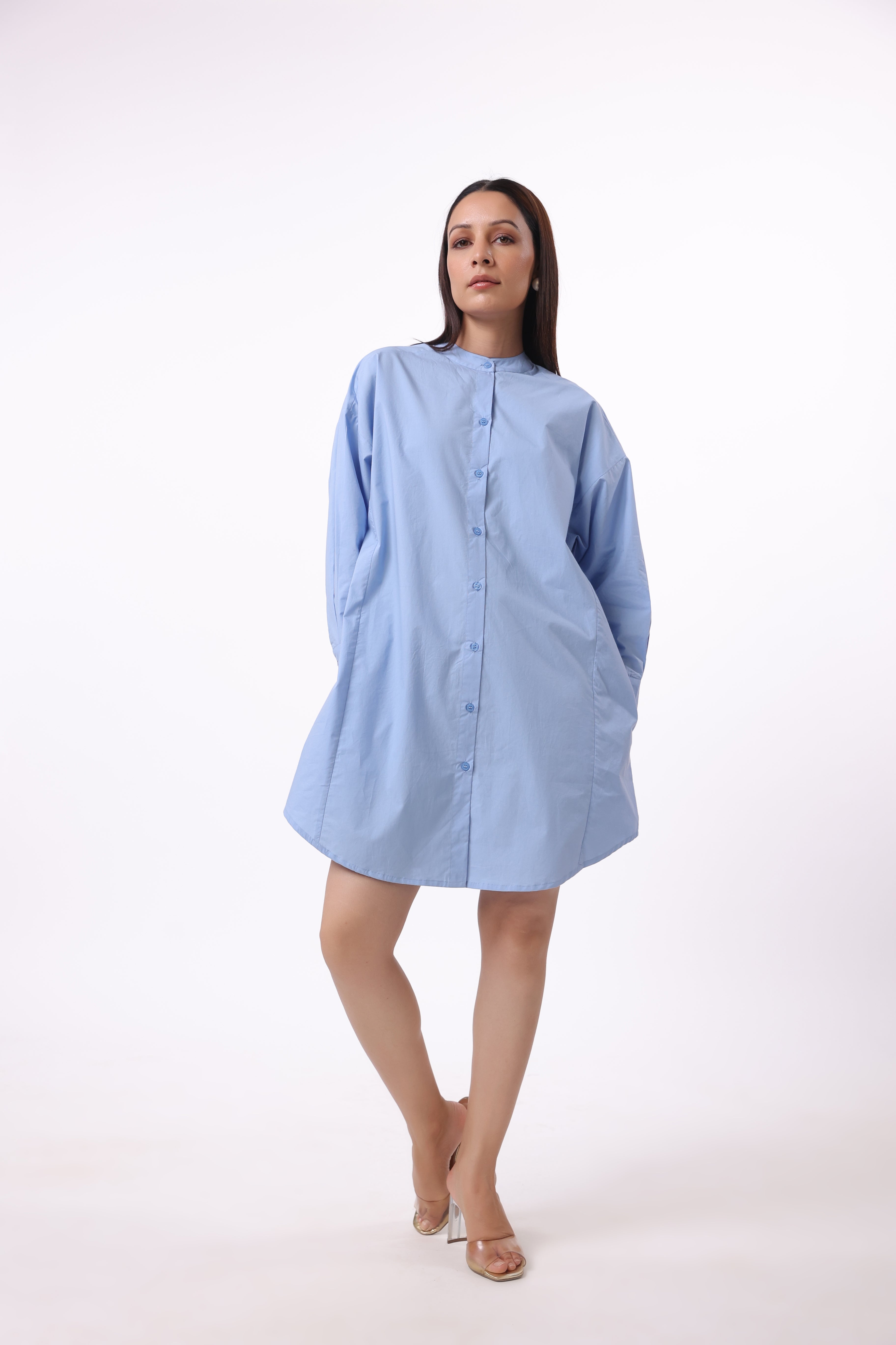 Women’s Blue Cotton Dress