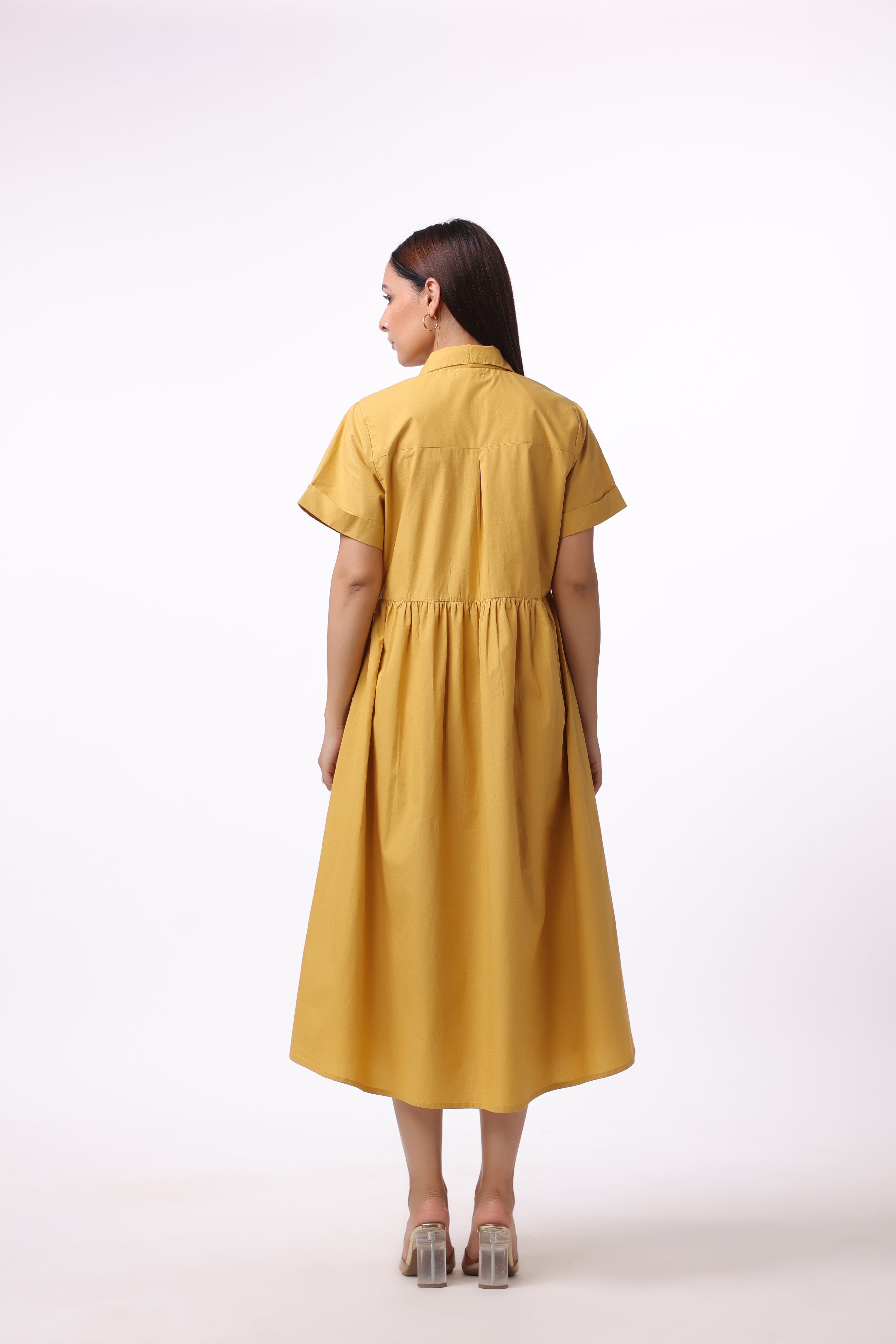 Women’s Yellow Cotton Dress