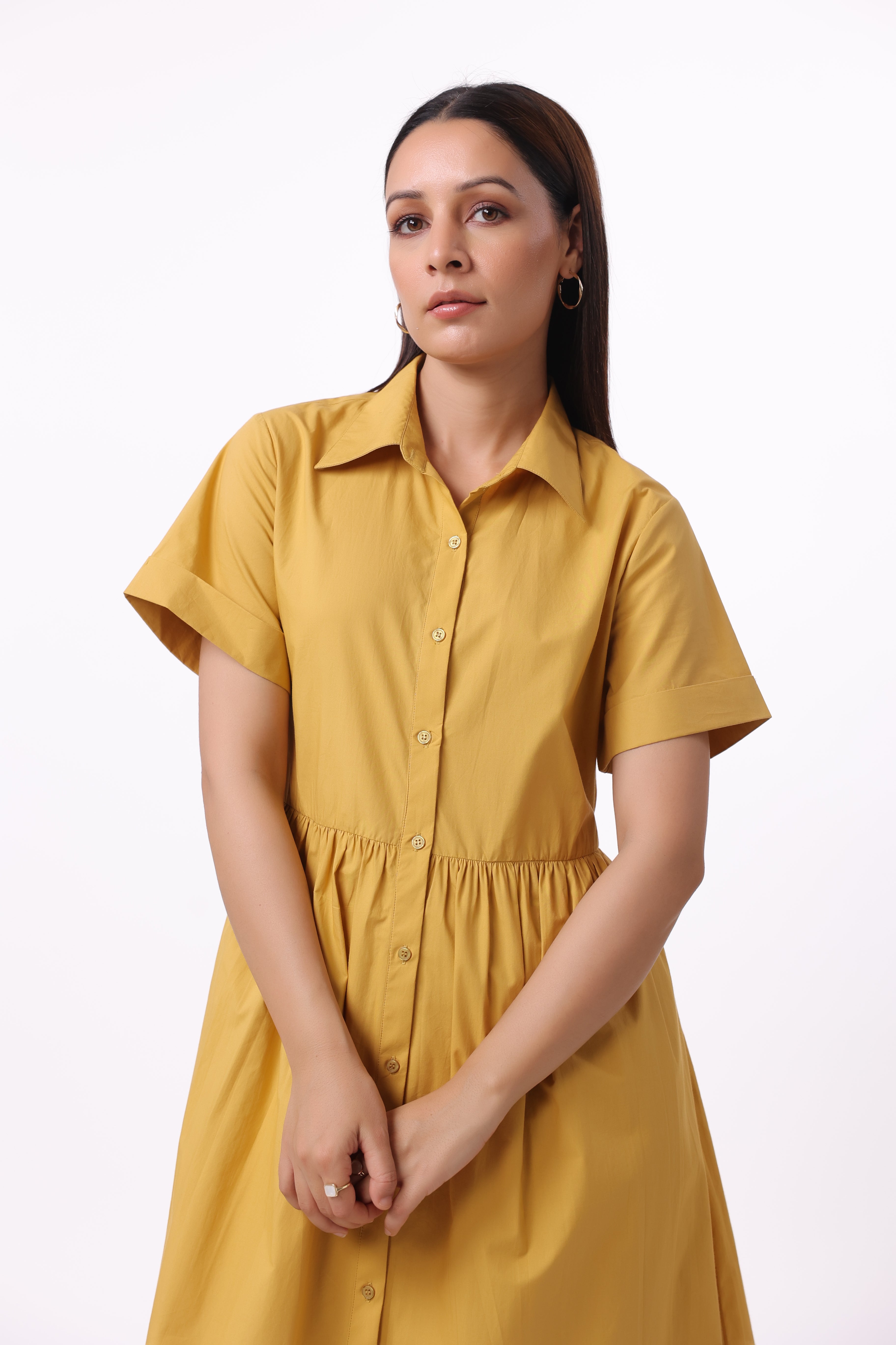 Women’s Yellow Cotton Dress