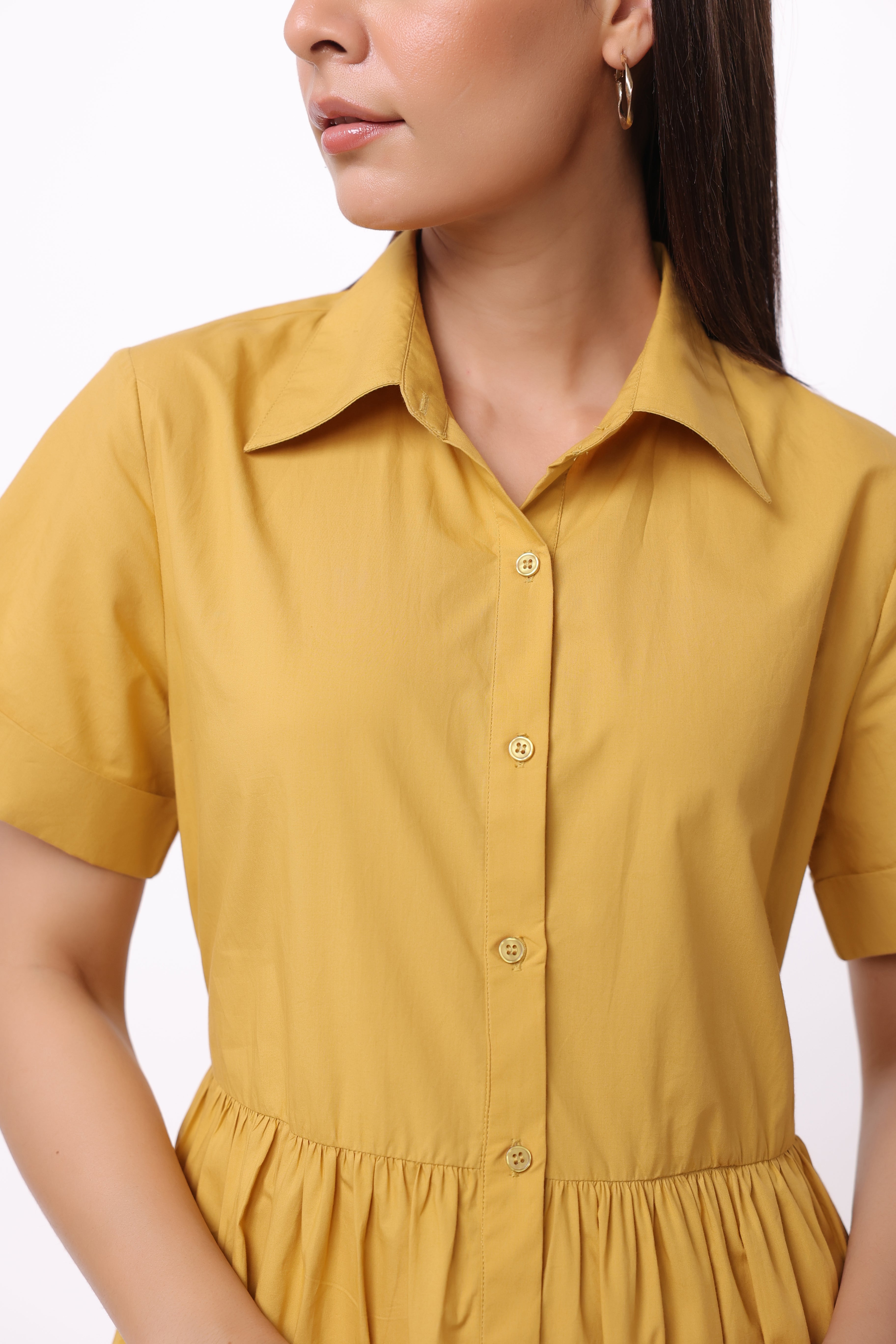 Women’s Yellow Cotton Dress