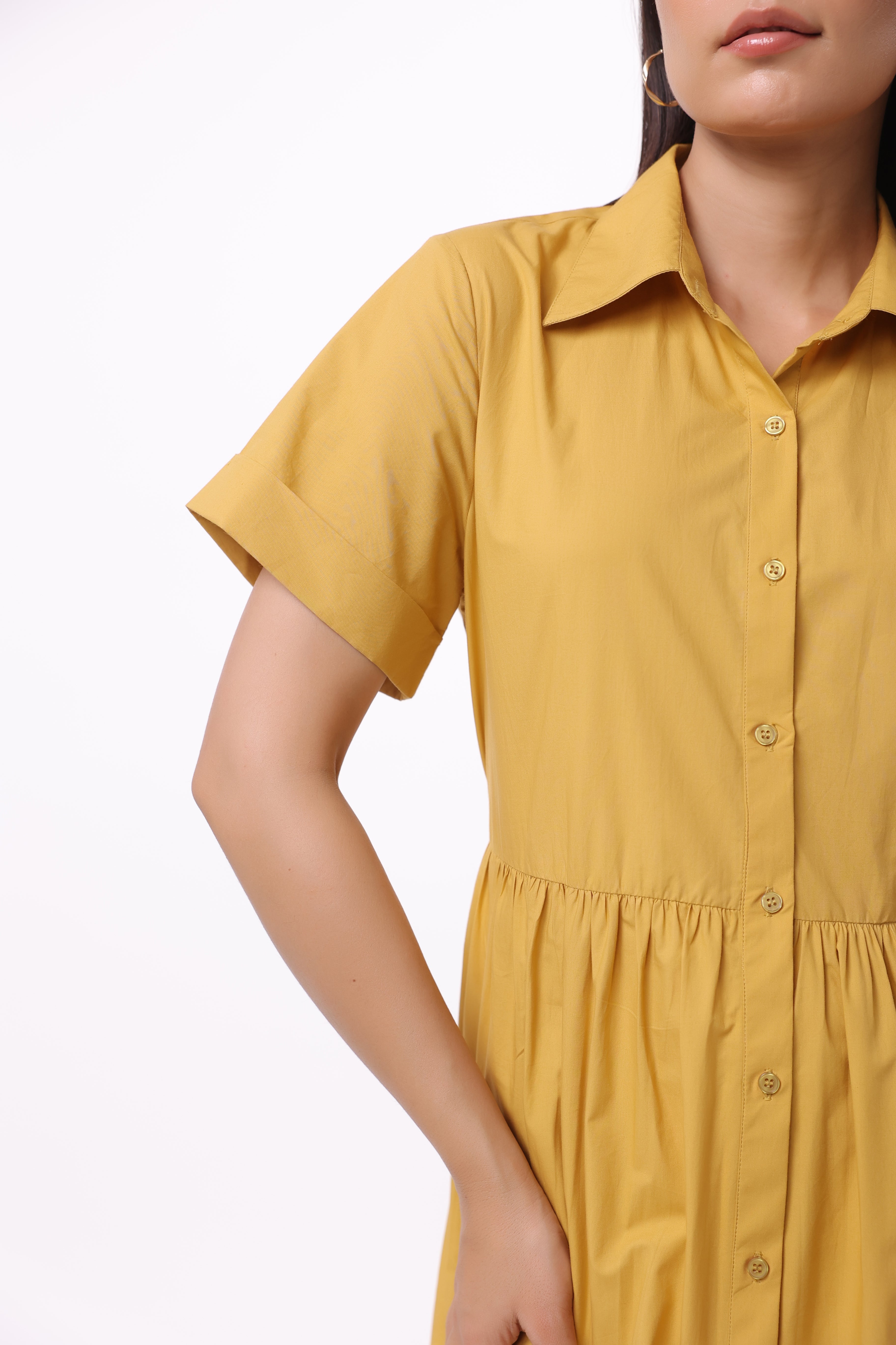 Women’s Yellow Cotton Dress