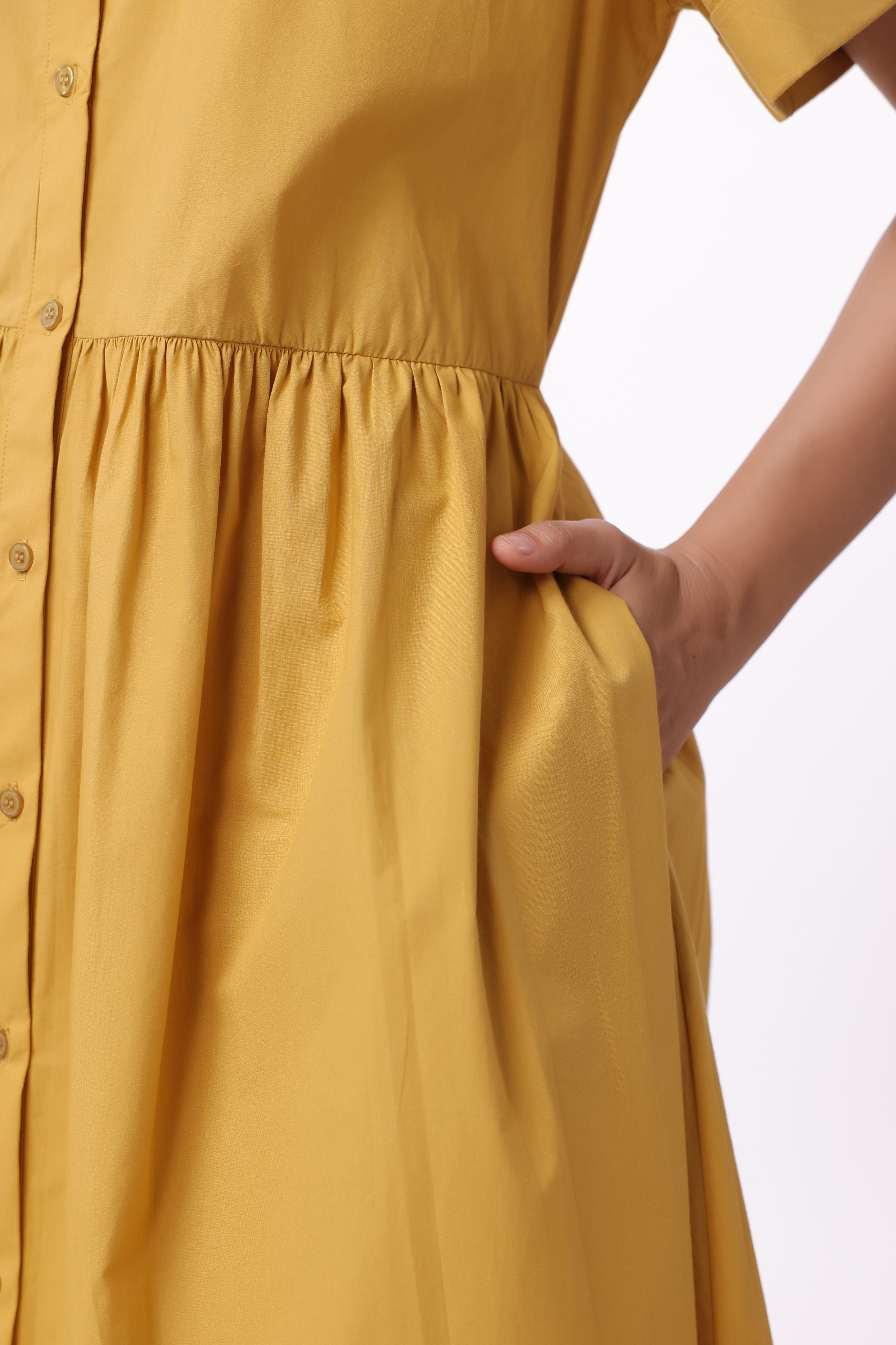Women’s Yellow Cotton Dress