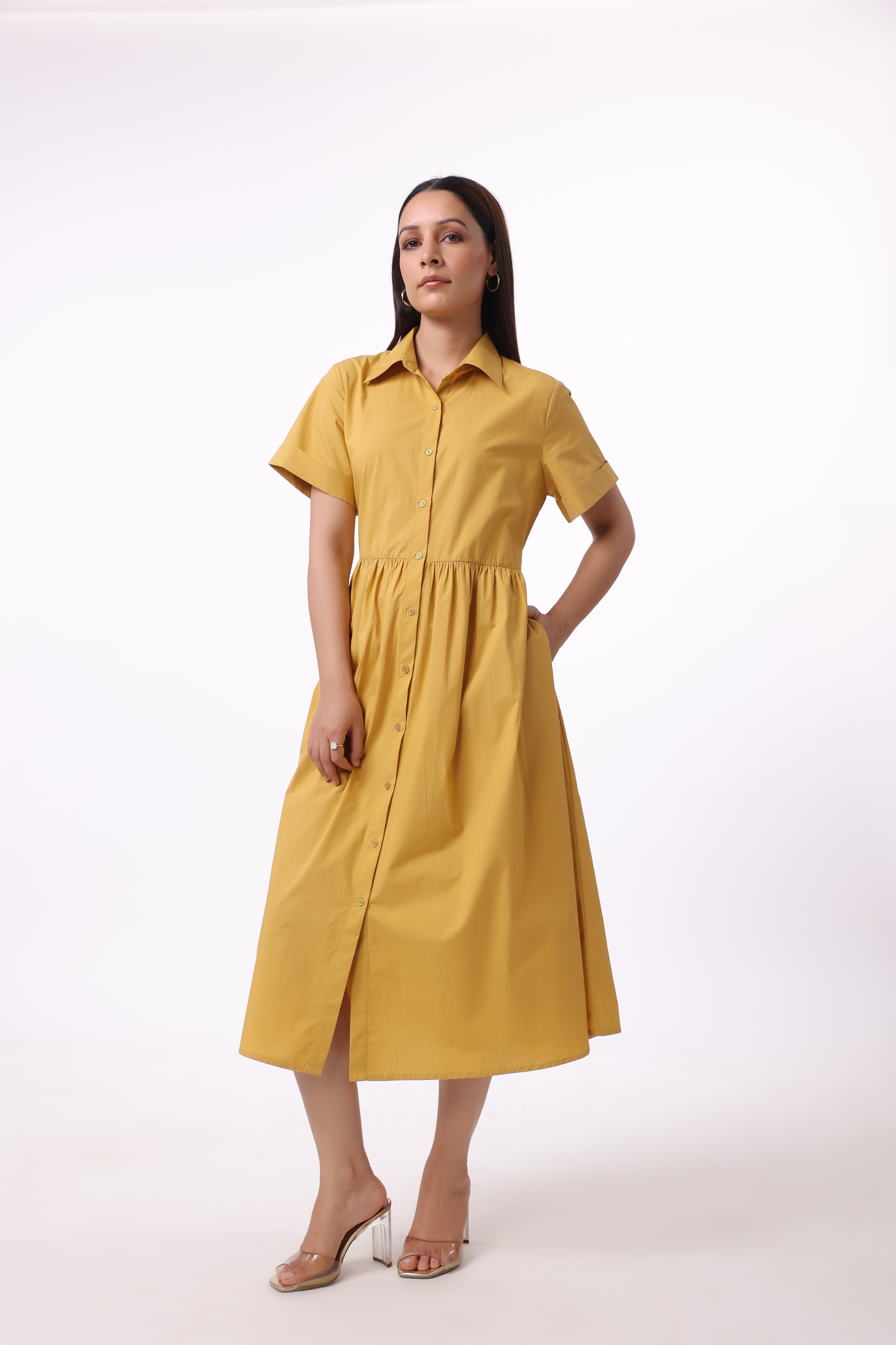Women’s Yellow Cotton Dress