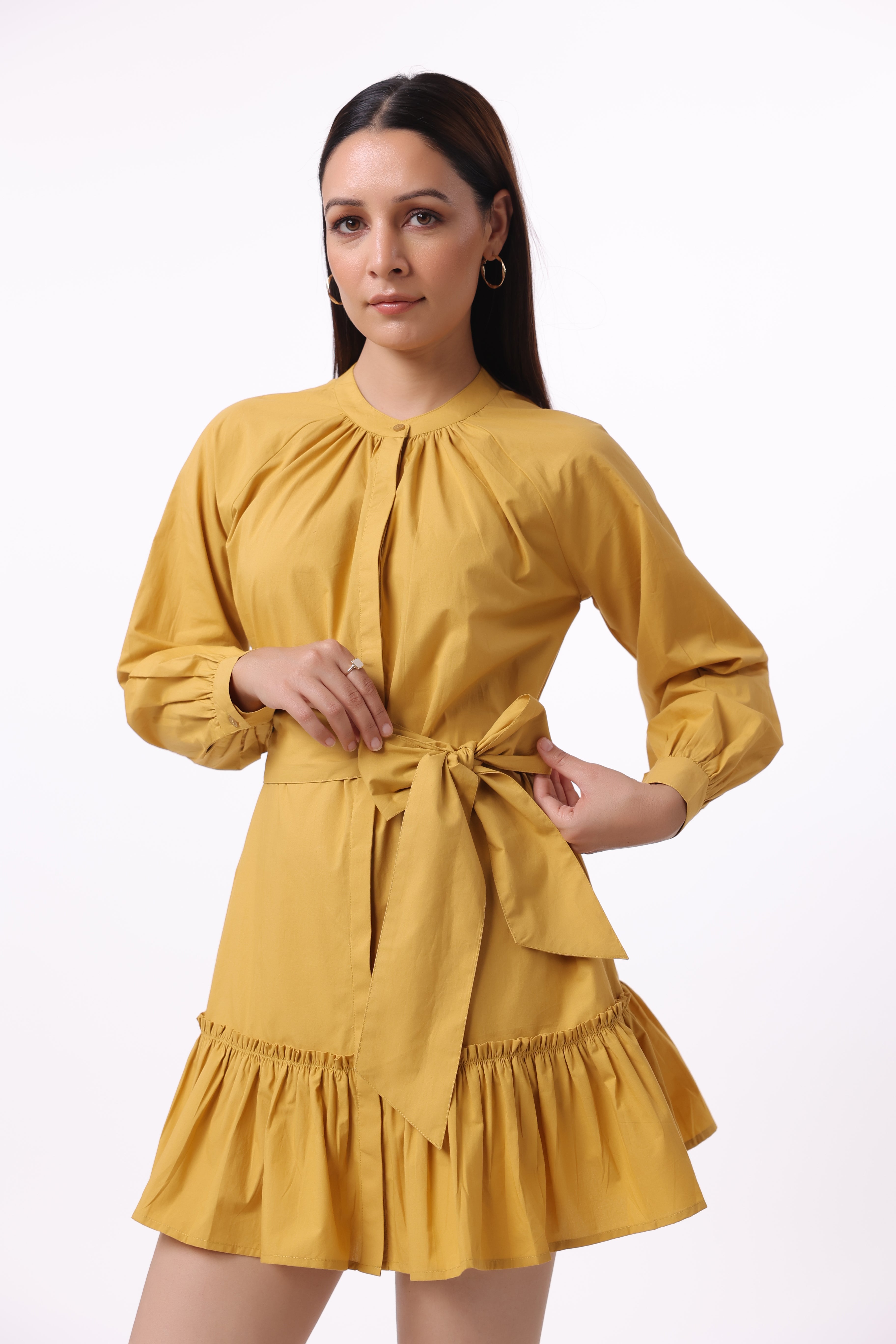 Women’s Yellow Cotton Dress