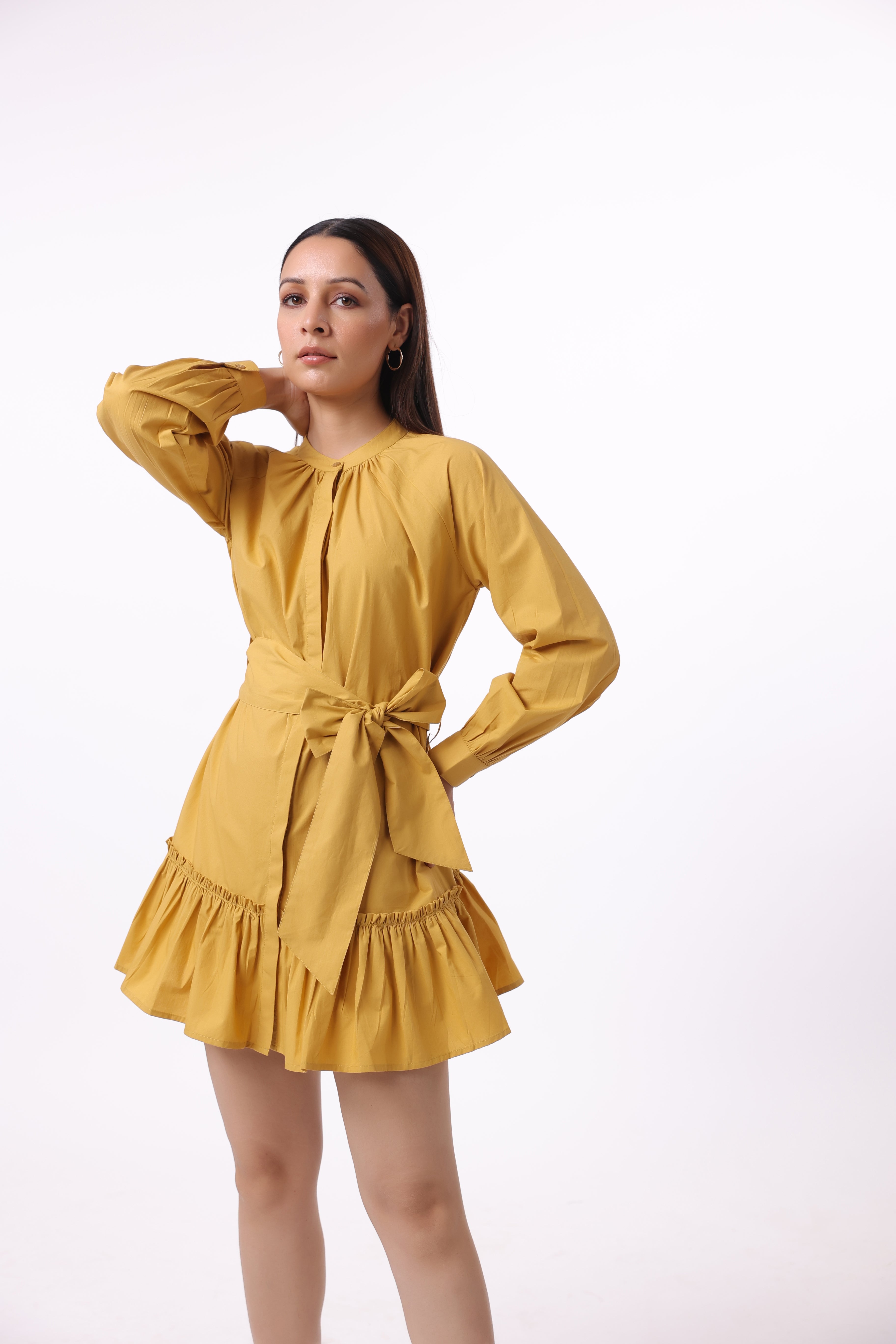 Women’s Yellow Cotton Dress