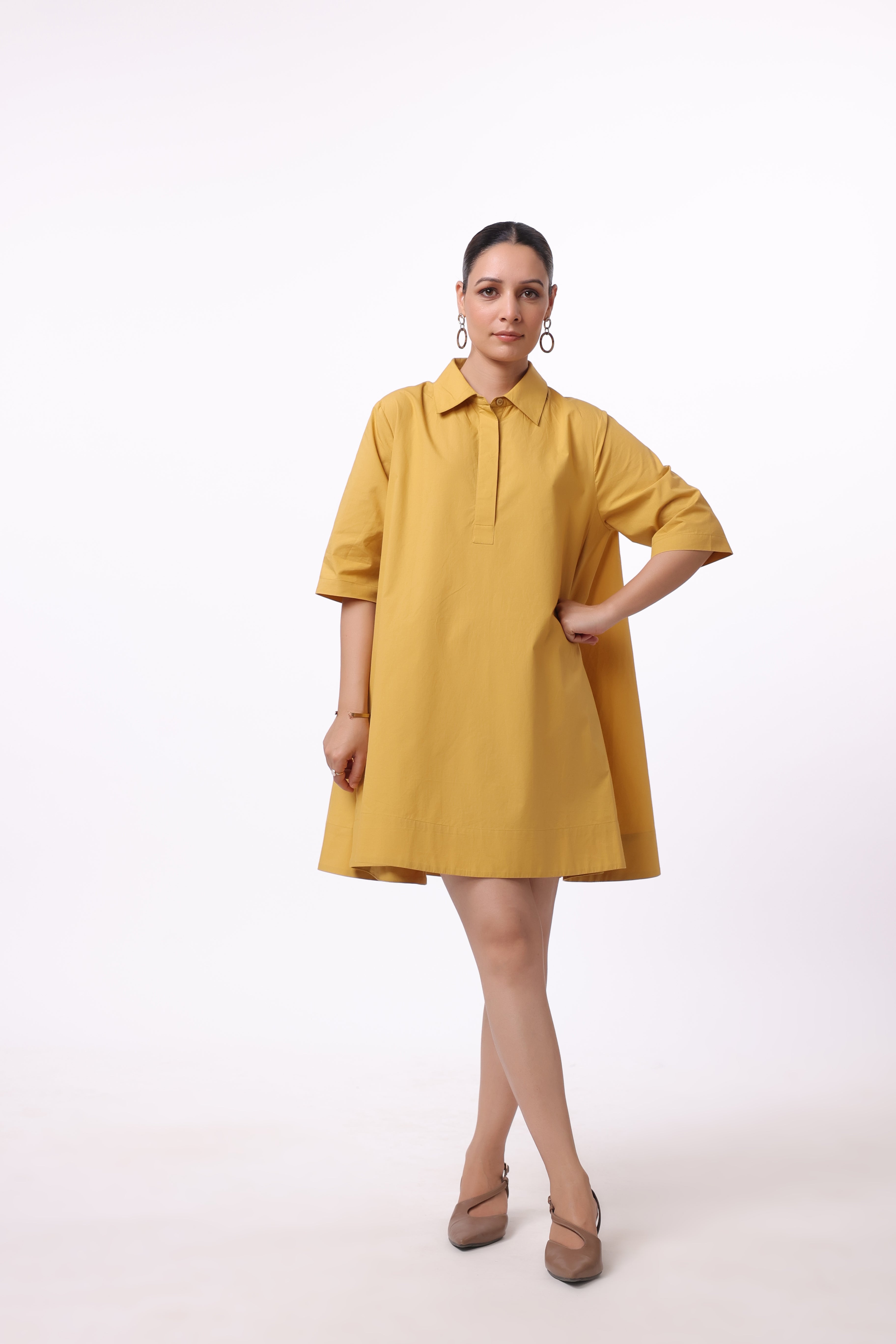 Women’s Yellow Cotton Dress