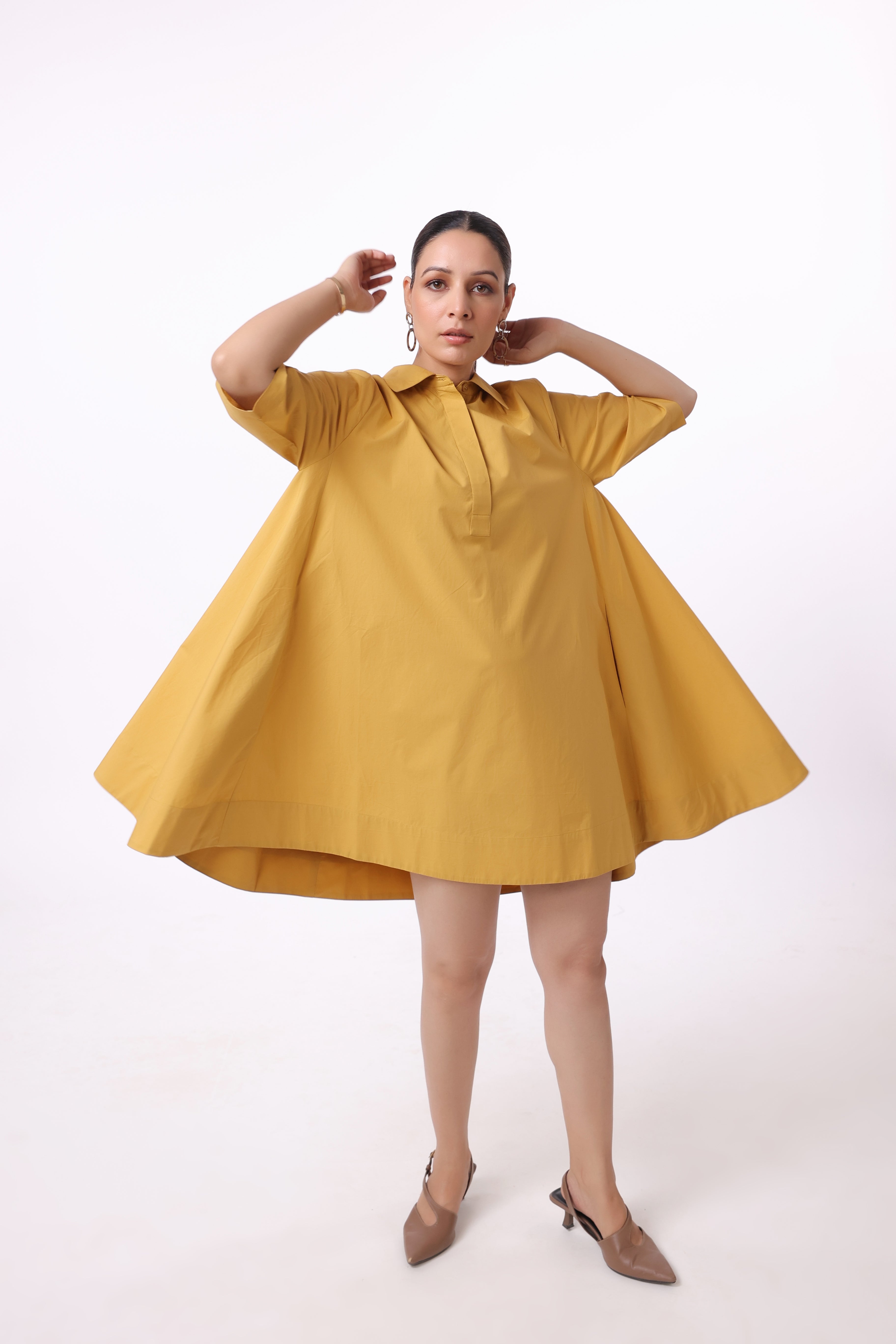 Women’s Yellow Cotton Dress