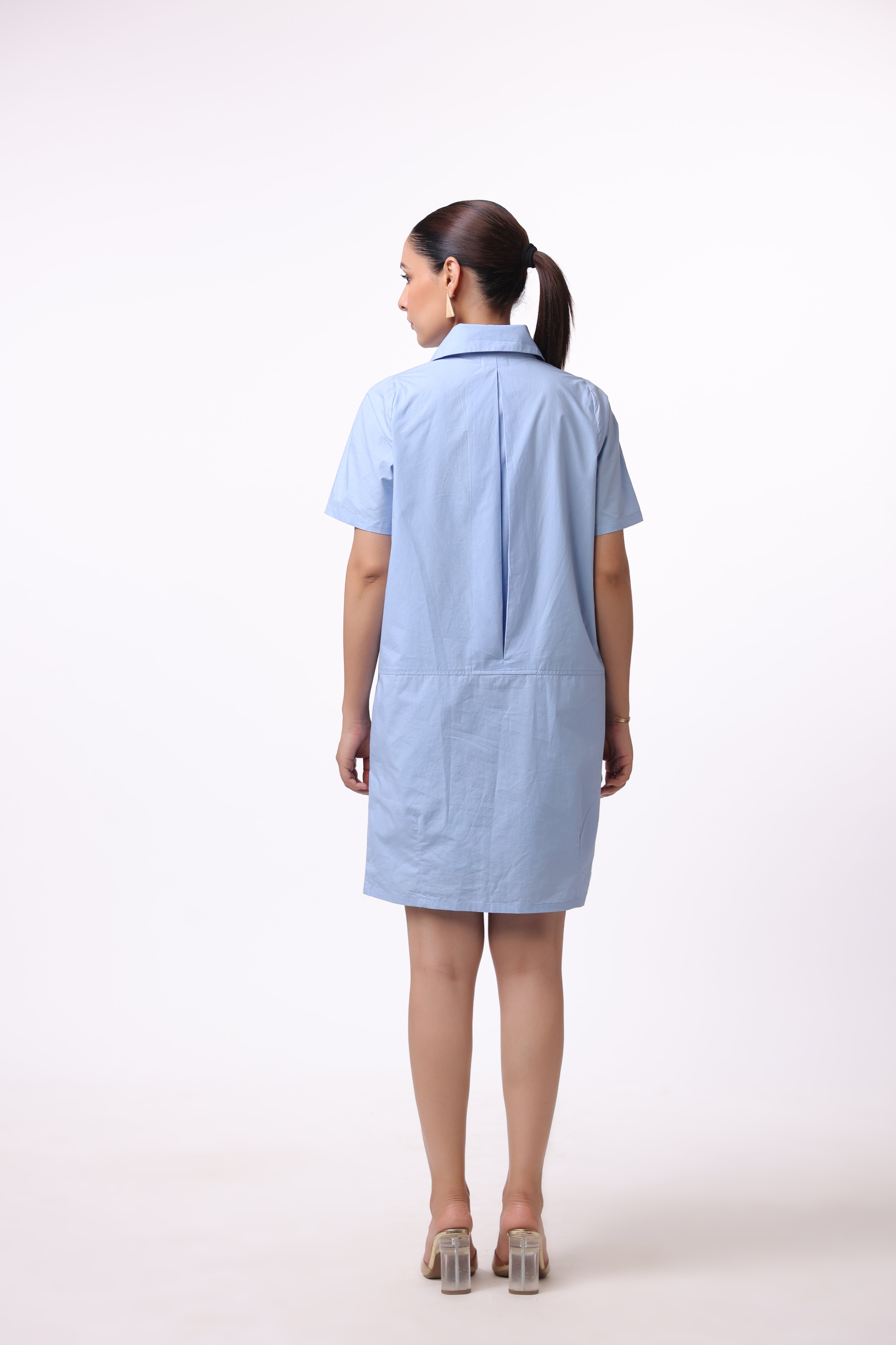 Women’s Blue Cotton Dress