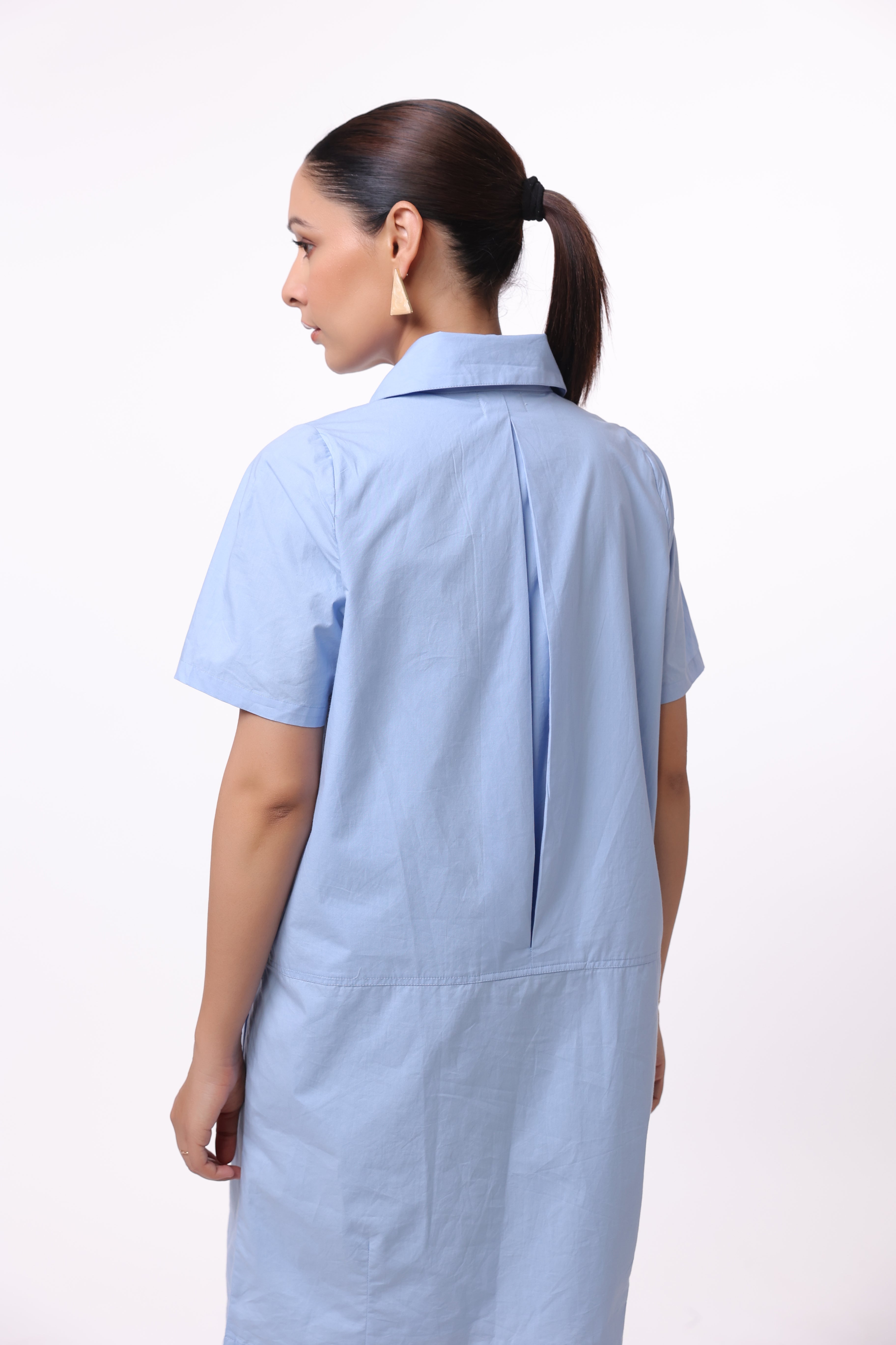 Women’s Blue Cotton Dress