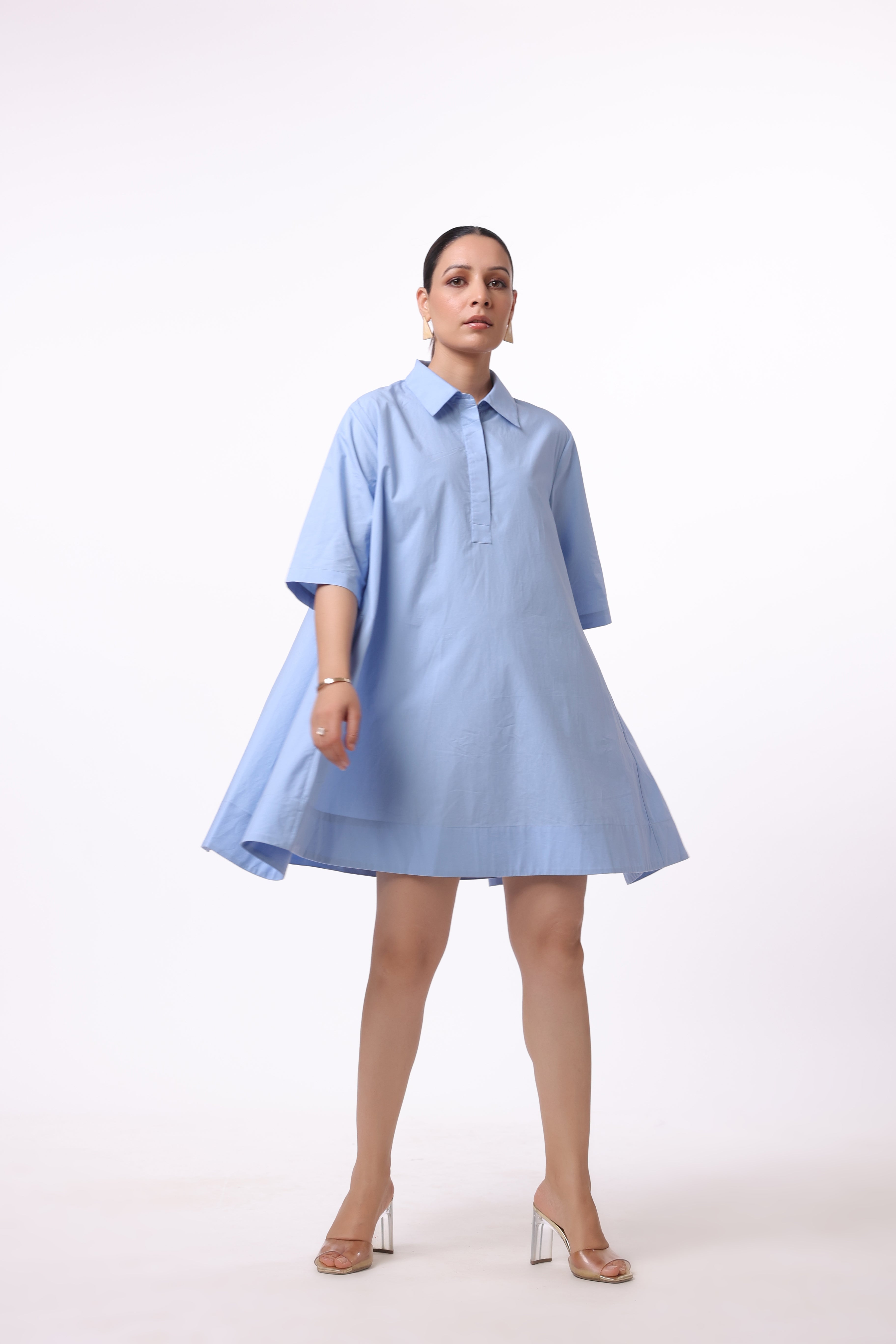Women’s Blue Cotton Dress