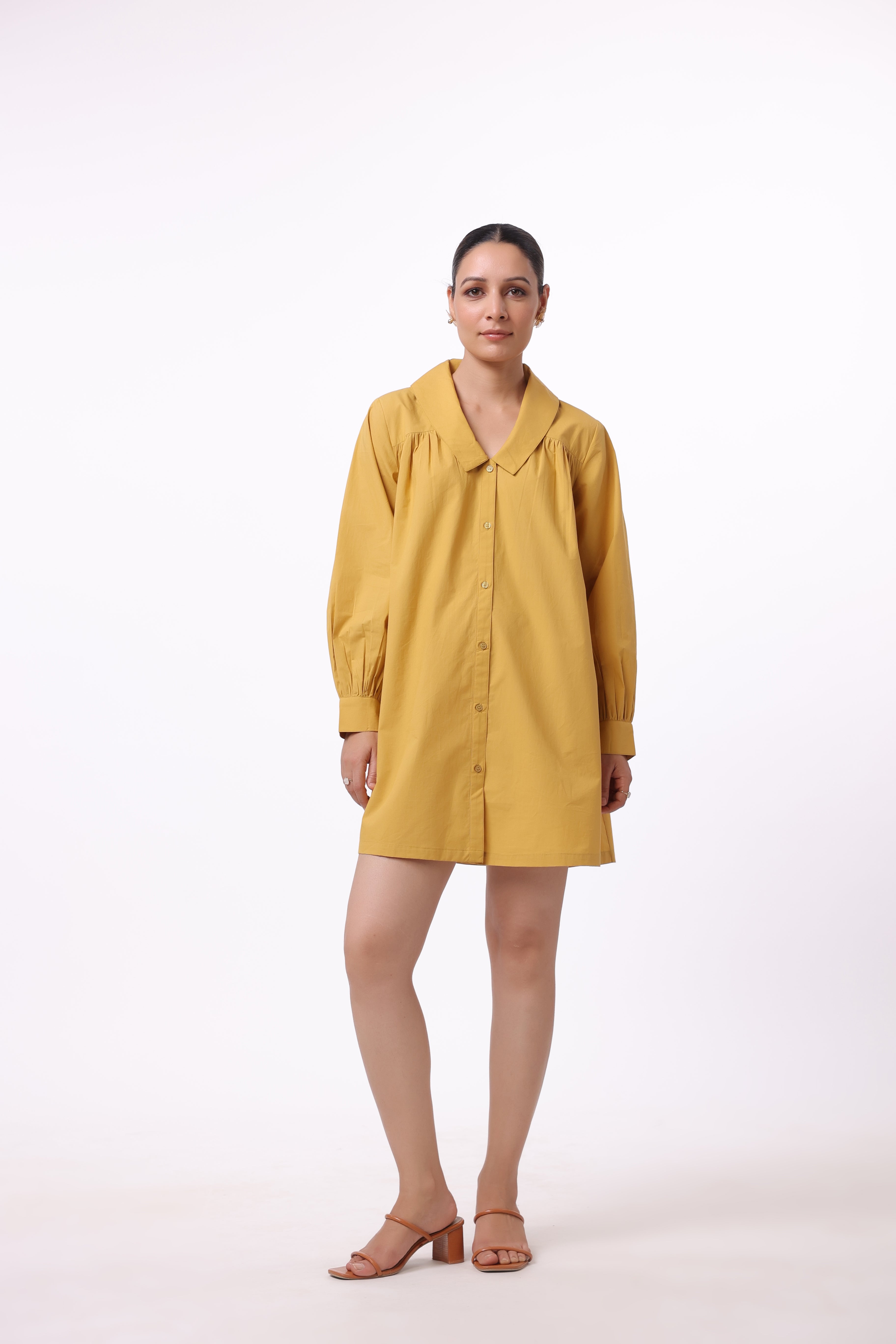 Women’s Yellow Cotton Dress