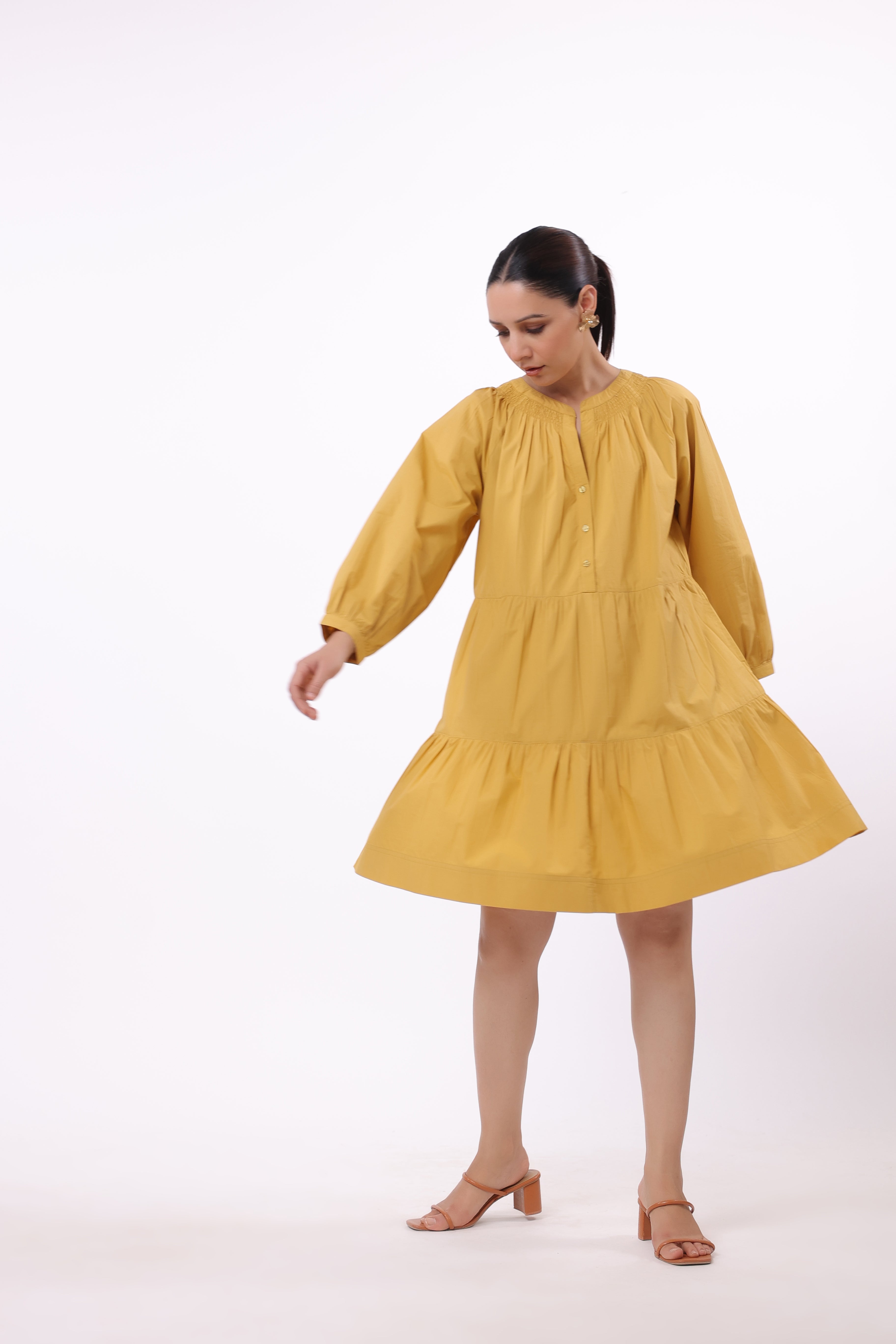 Women’s Yellow Cotton Dress