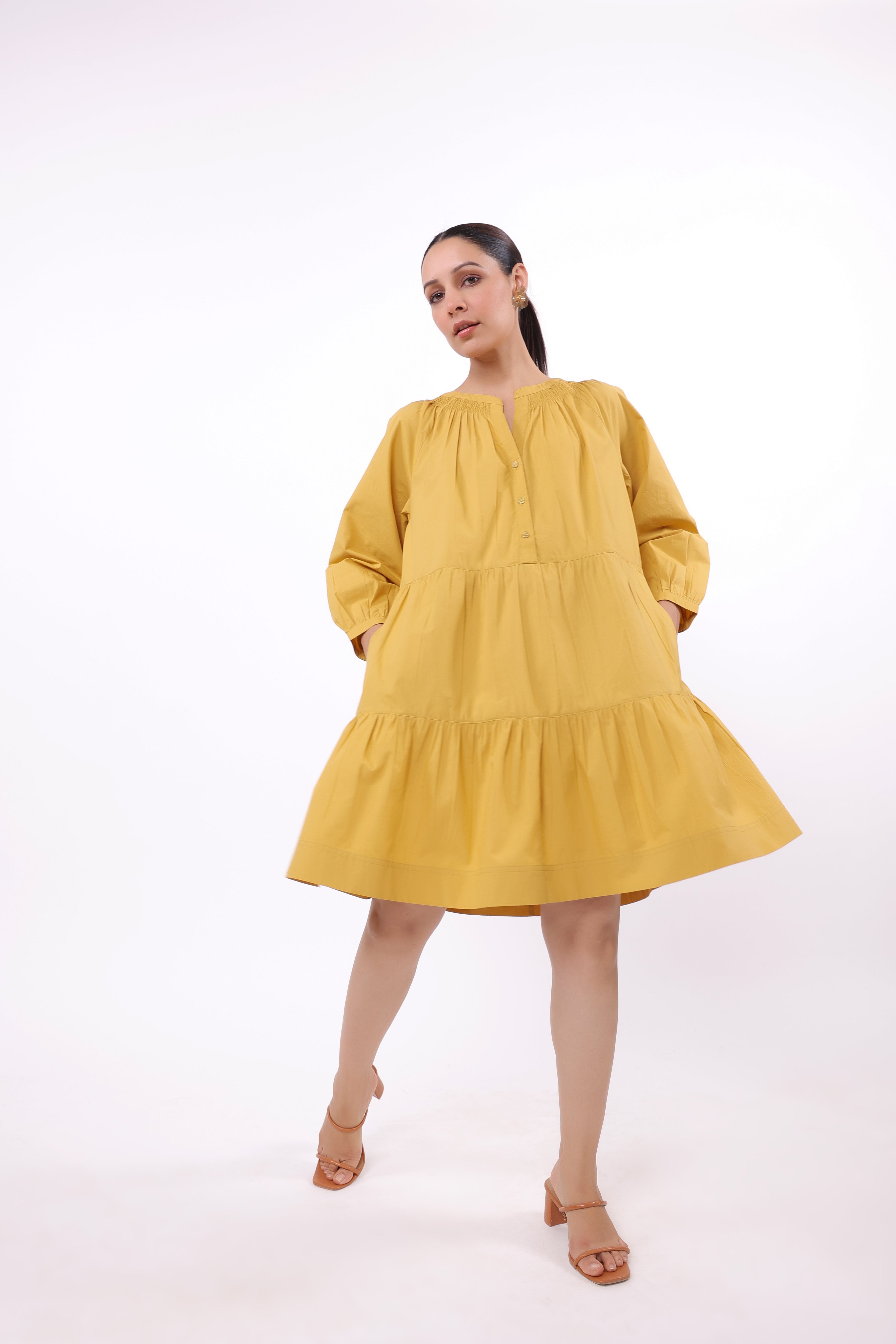 Women’s Yellow Cotton Dress