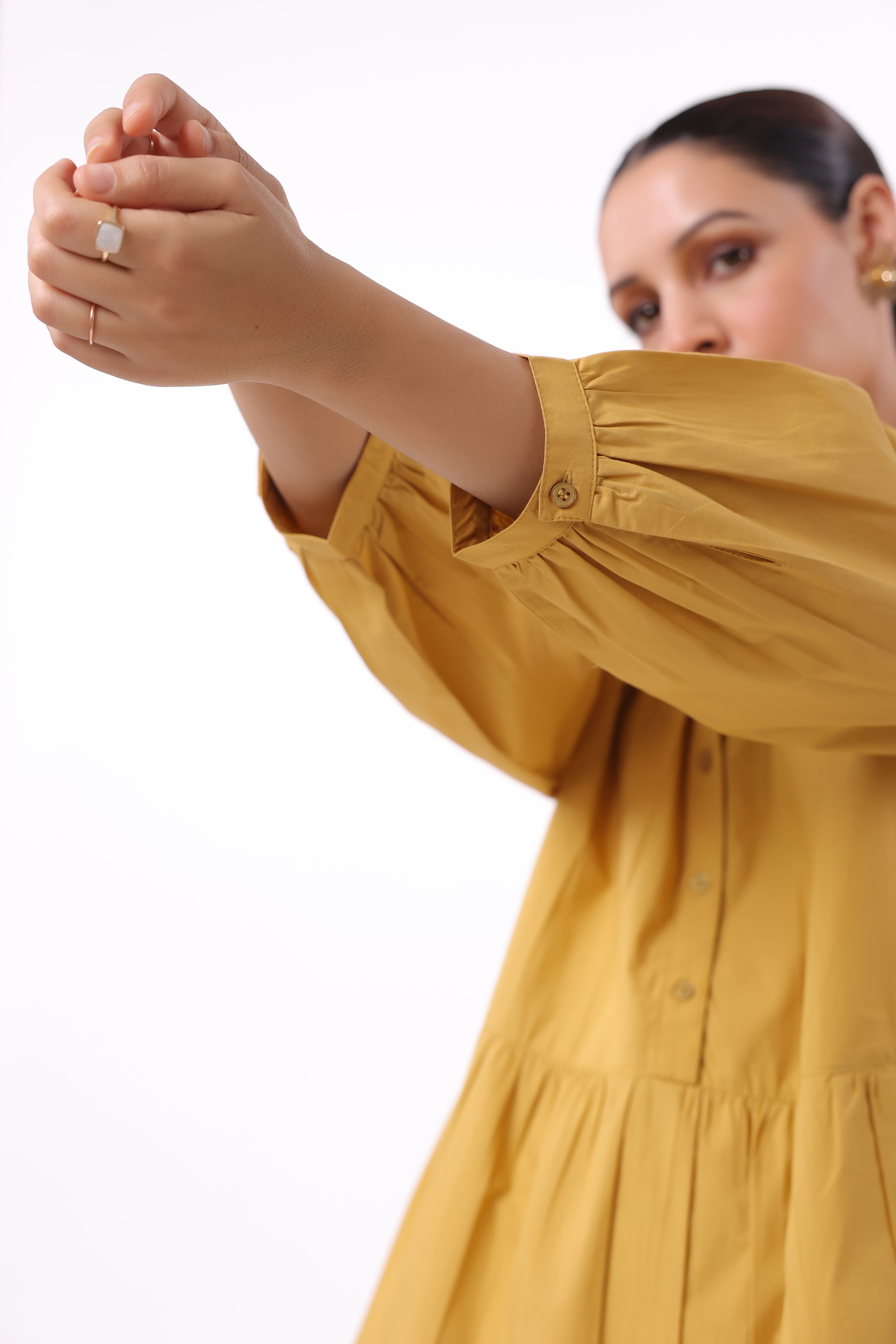 Women’s Yellow Cotton Dress