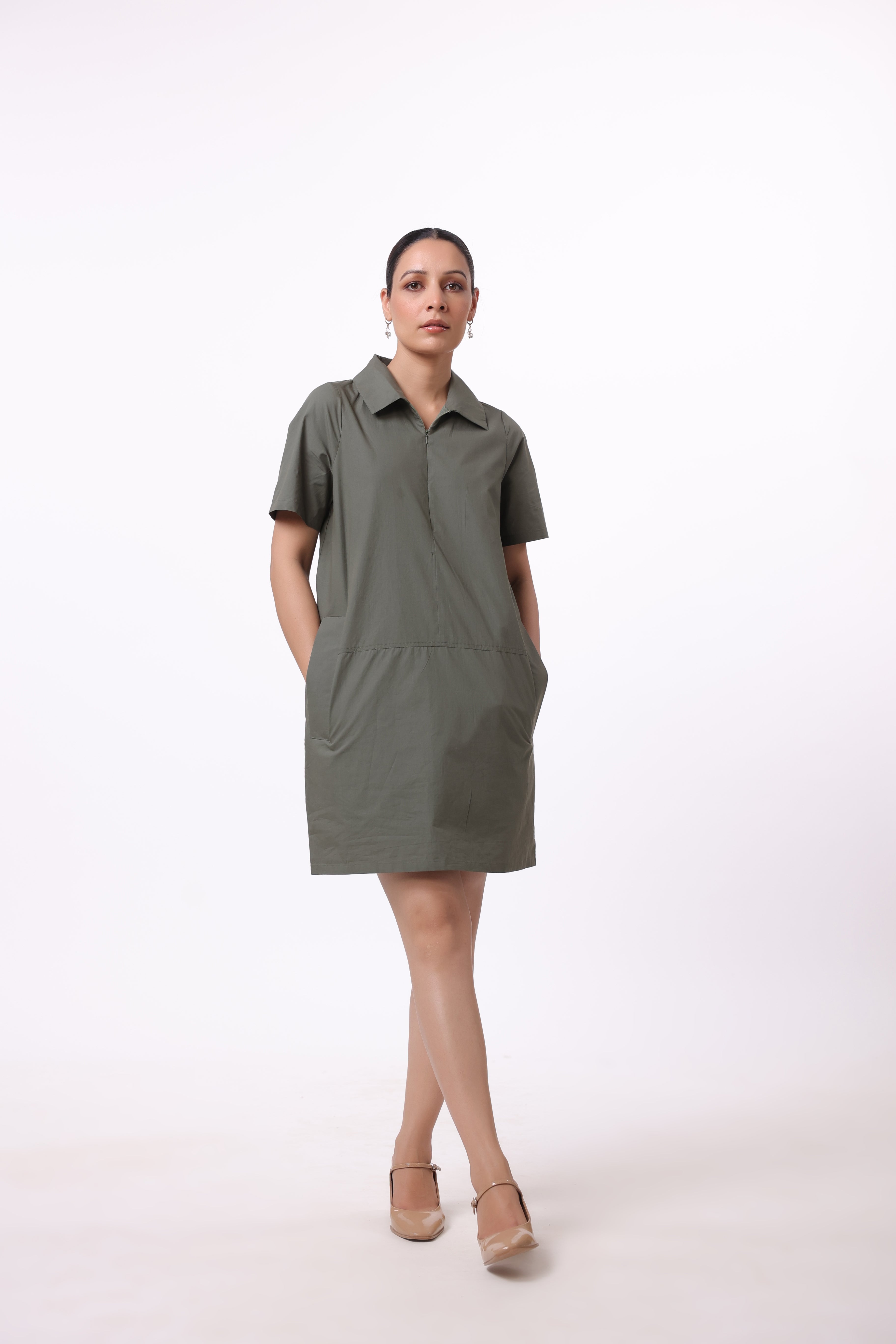 Women’s Green Cotton Dress