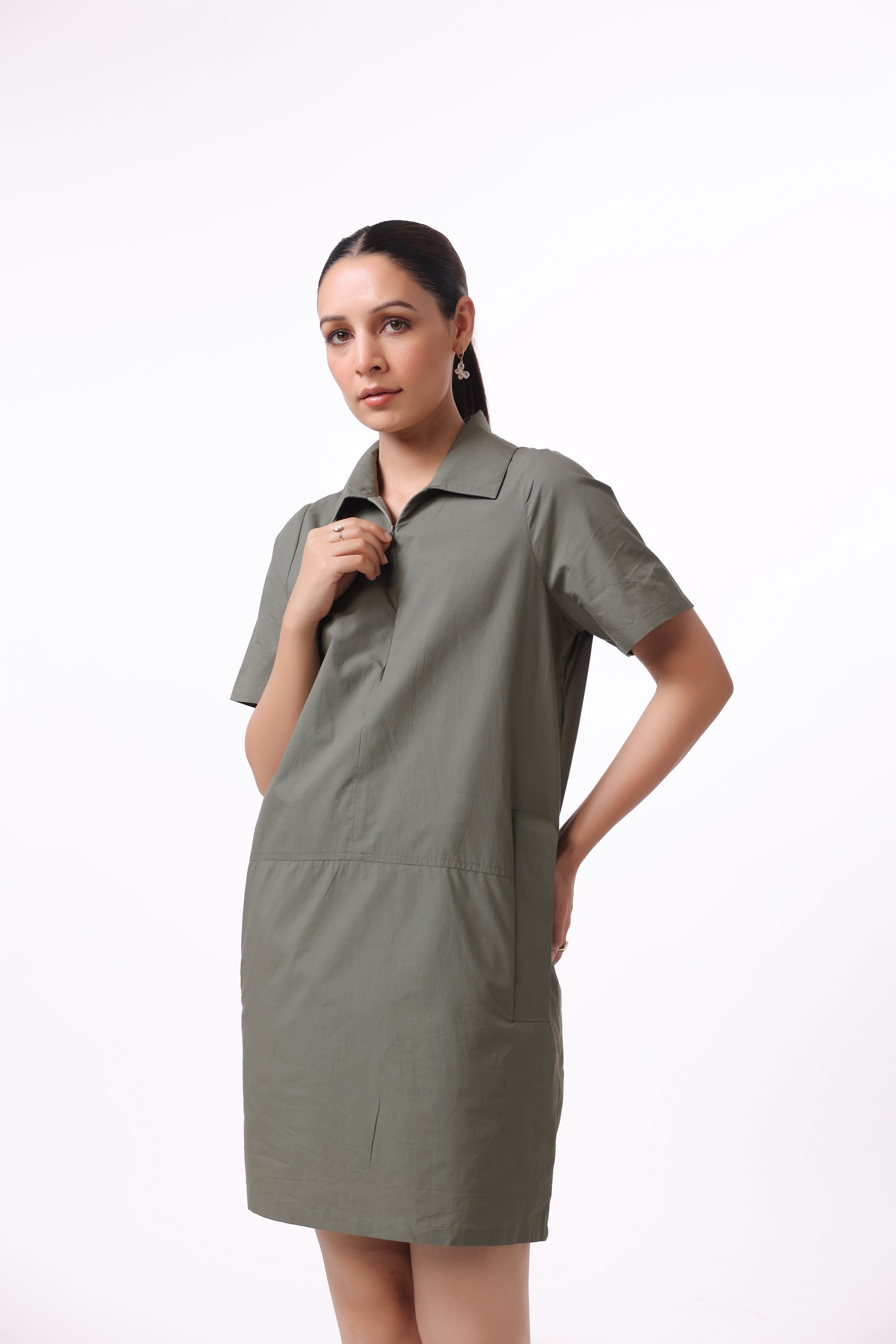 Women’s Green Cotton Dress
