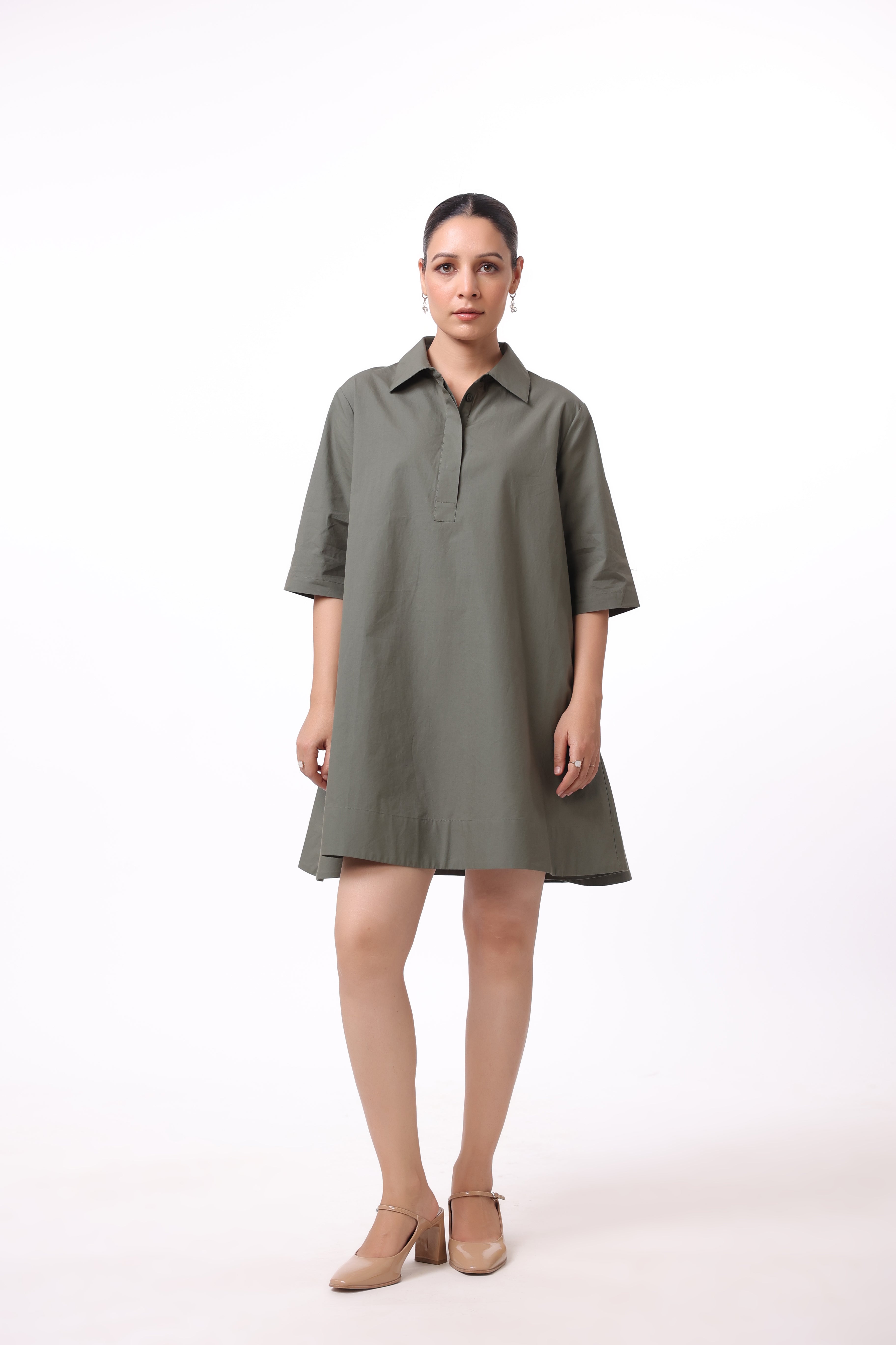 Women’s Green Cotton Dress