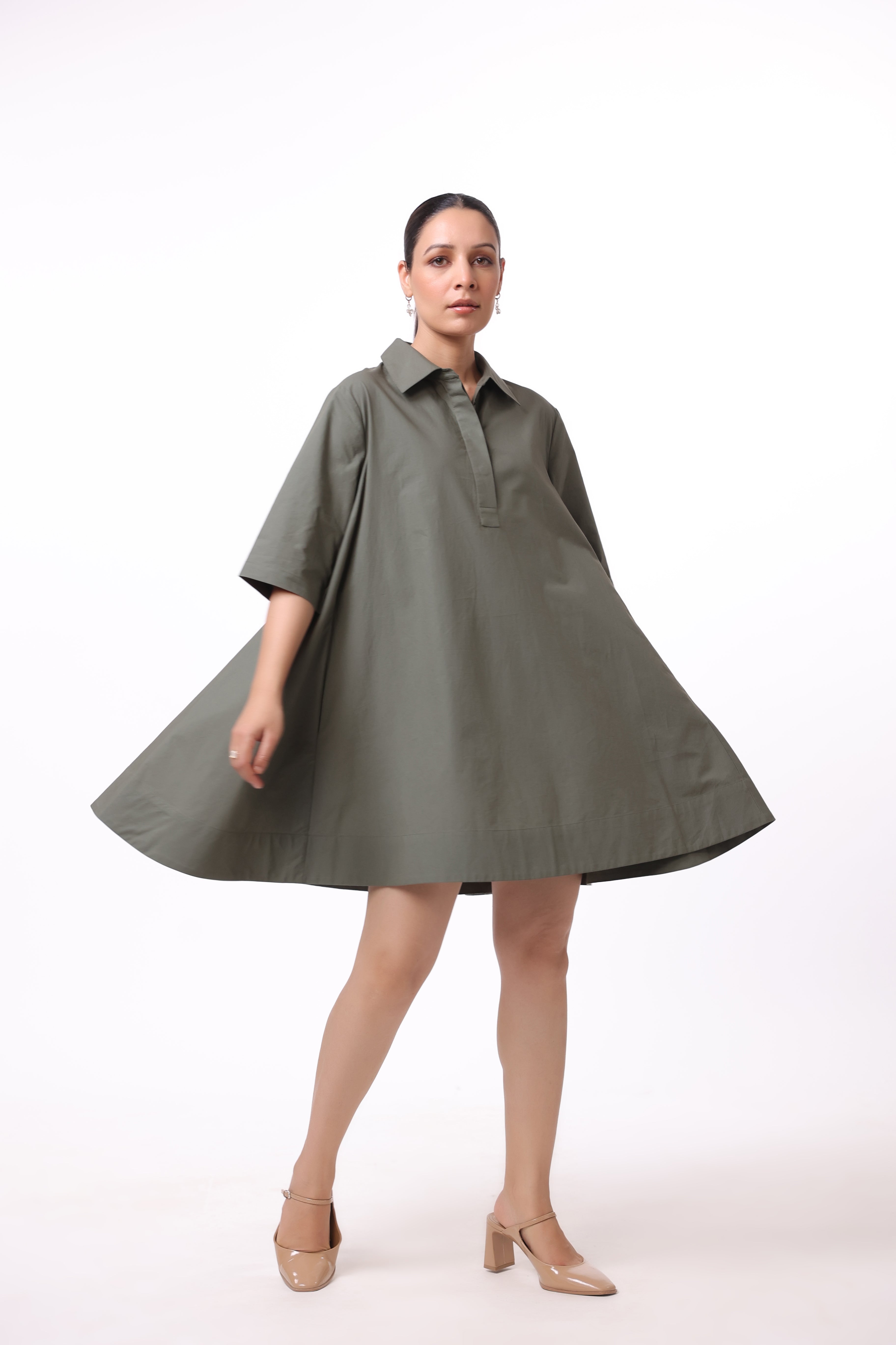 Women’s Green Cotton Dress