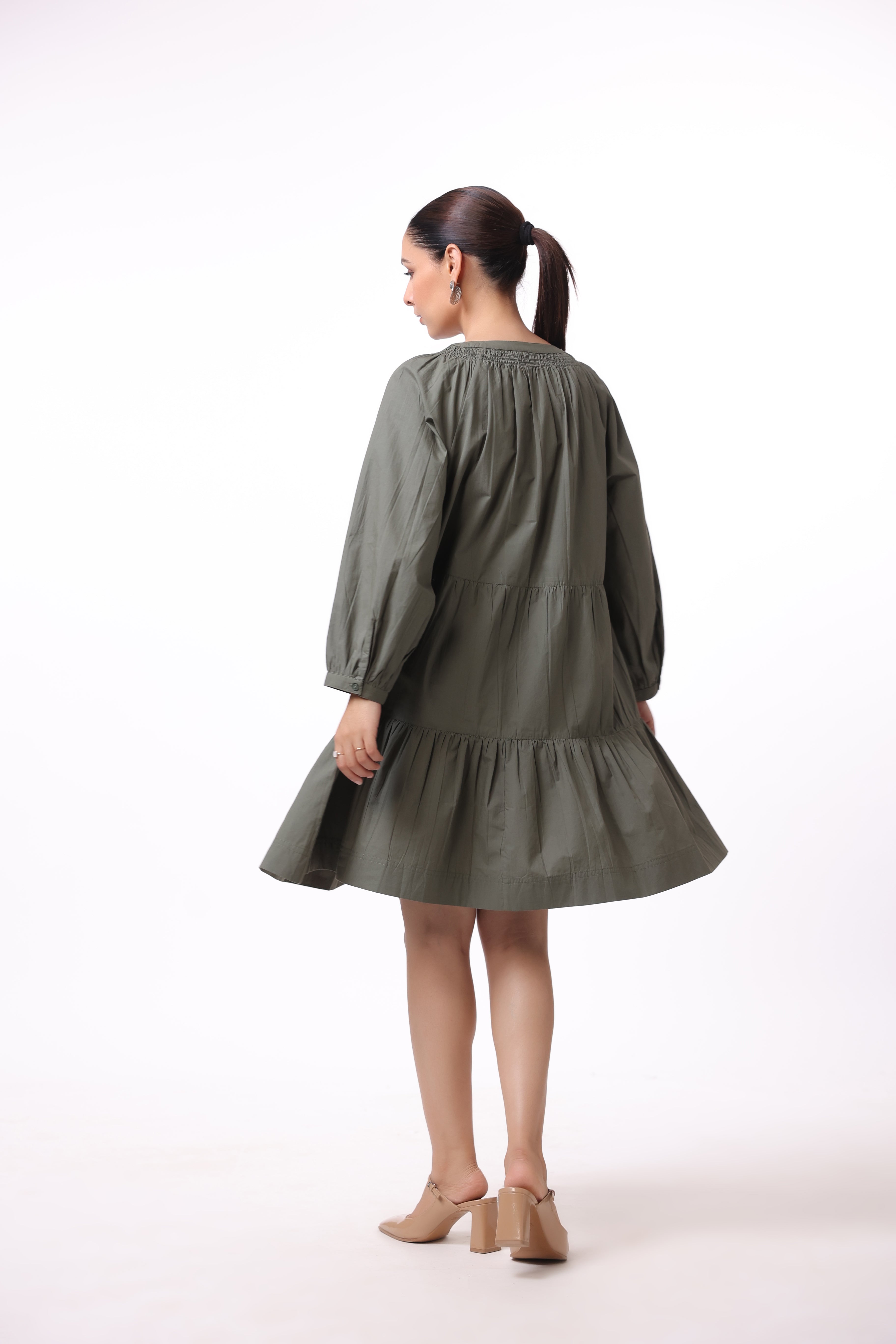 Women’s Green Cotton Dress