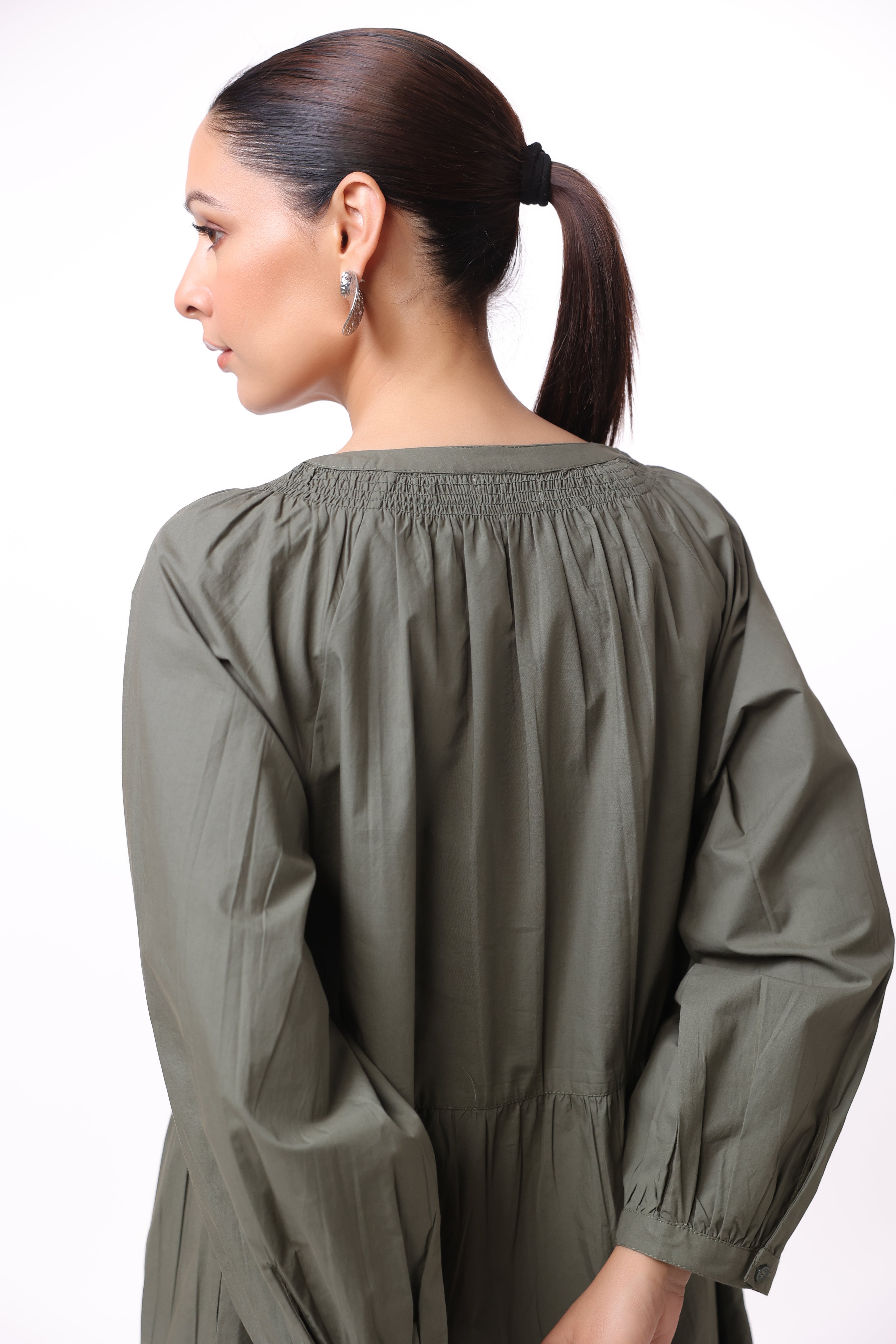 Women’s Green Cotton Dress